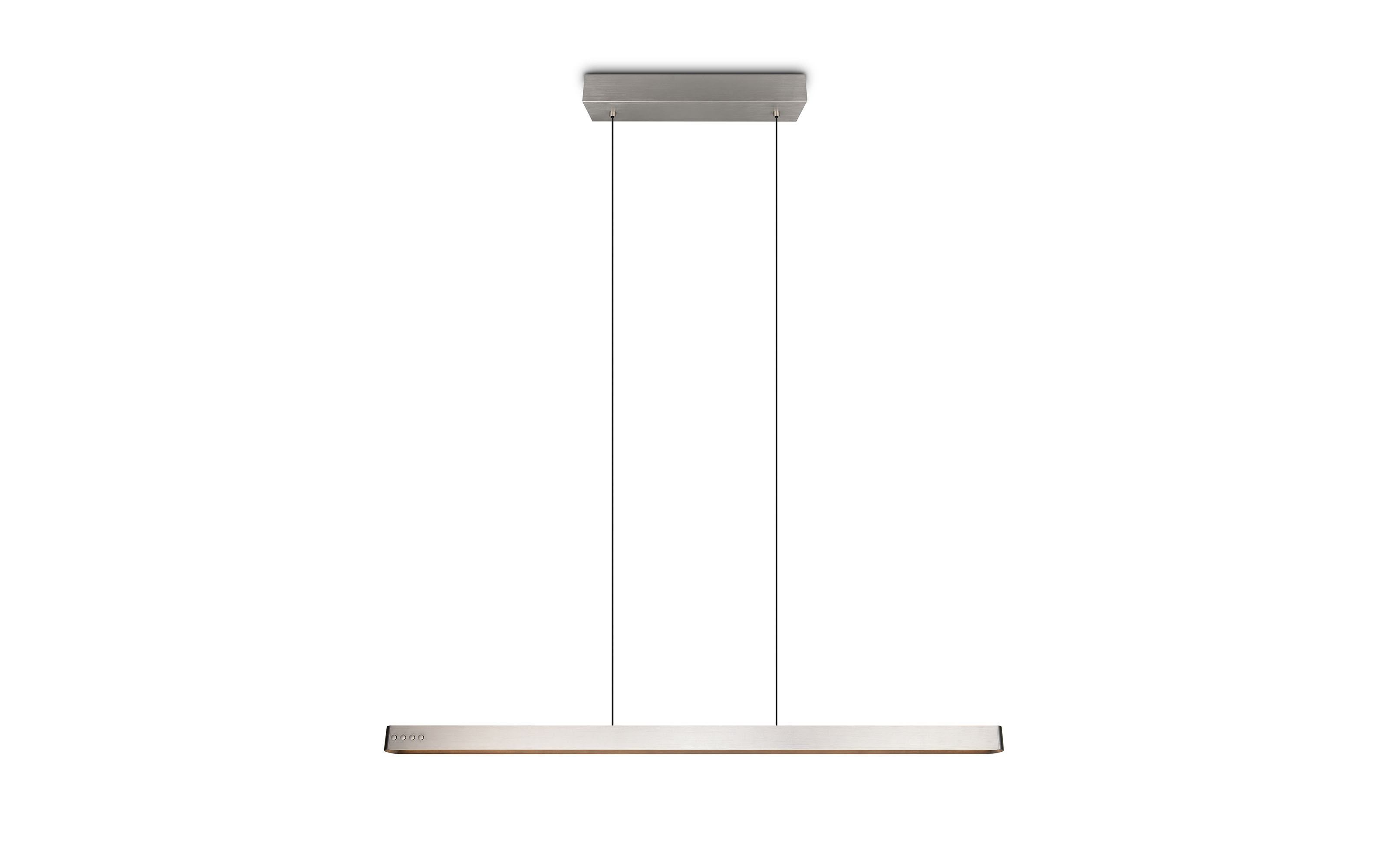 LED-Pendelleuchte Donegal, nickel, inkl. Fernbedienung 