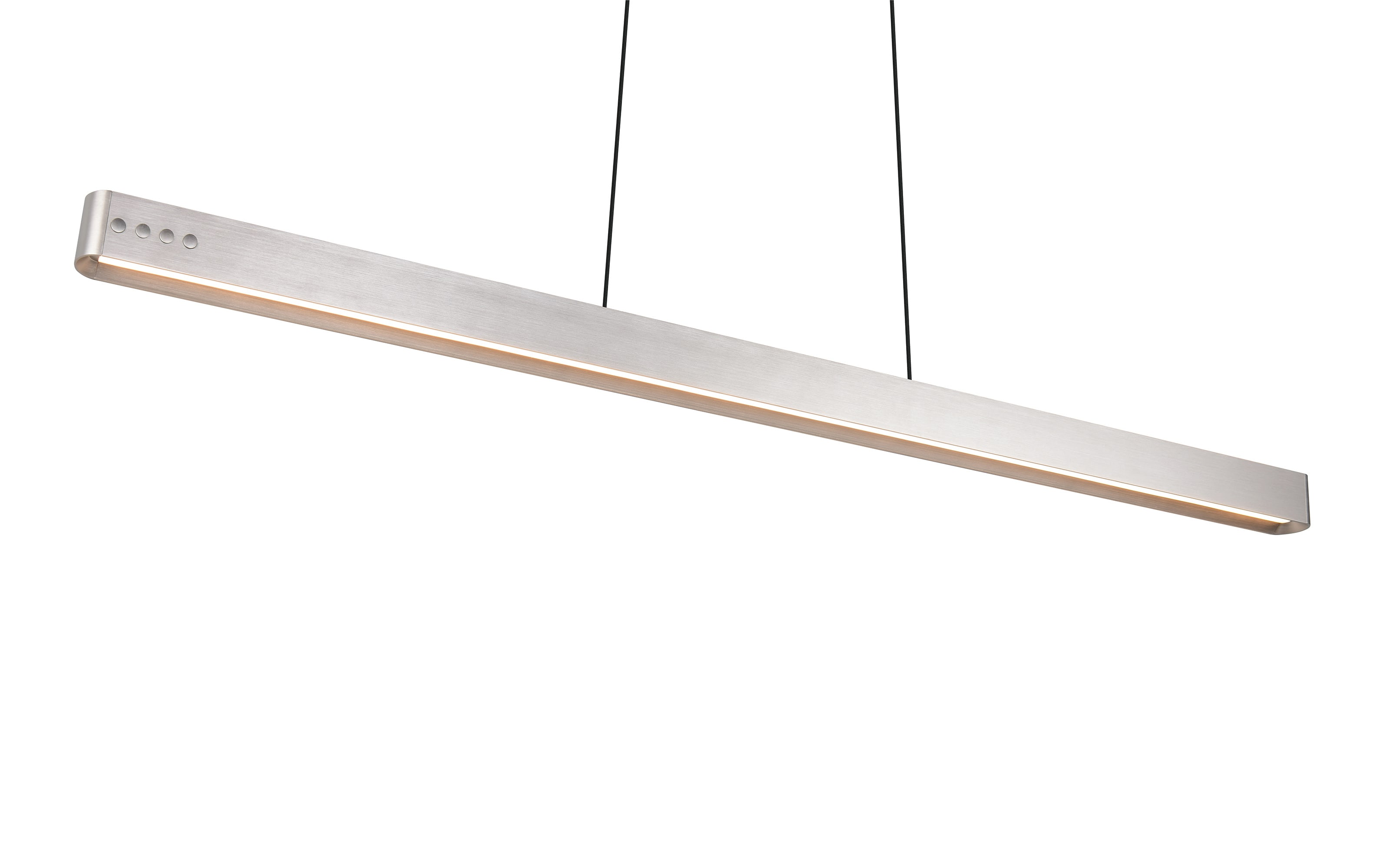 LED-Pendelleuchte Donegal, nickel, inkl. Fernbedienung 