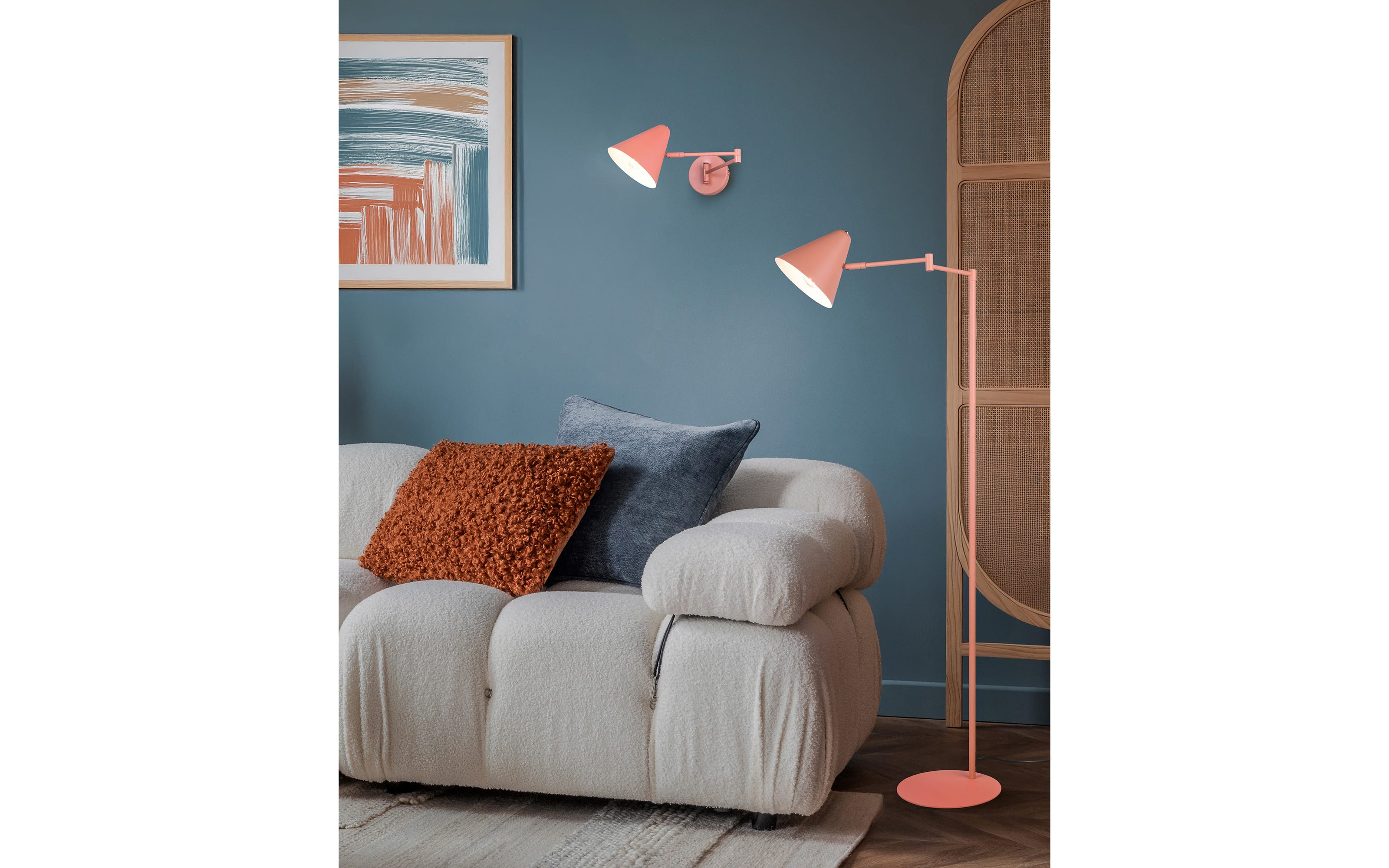 Stehleuchte Cosima, apricot