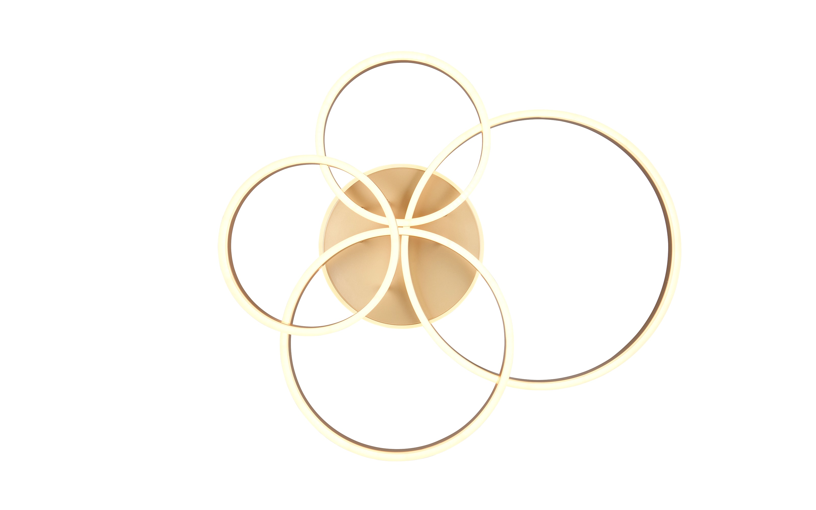 LED-Deckenleuchte Drake, goldfarbig, inkl. Memoryfunktion