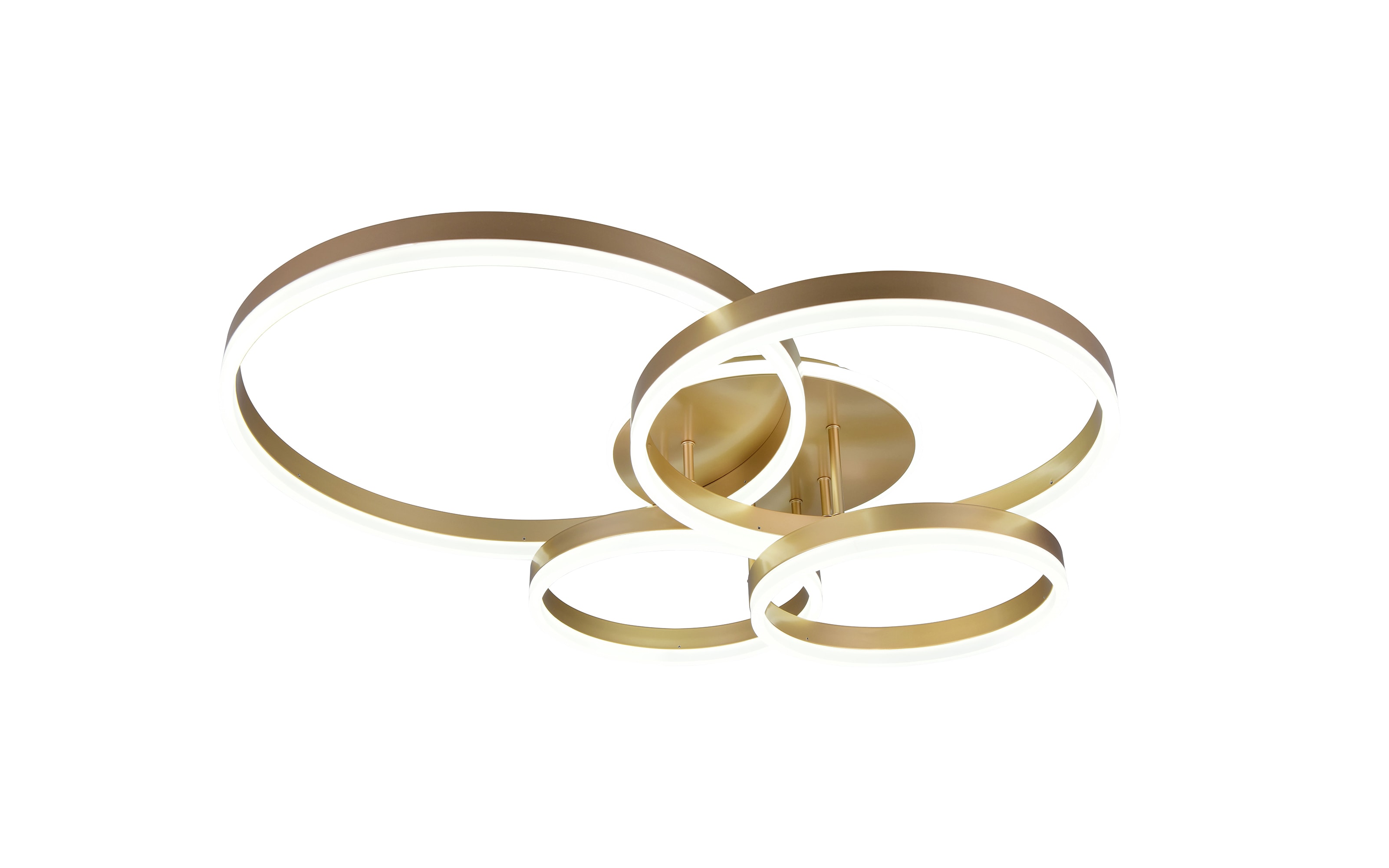 LED-Deckenleuchte Drake, goldfarbig, inkl. Memoryfunktion