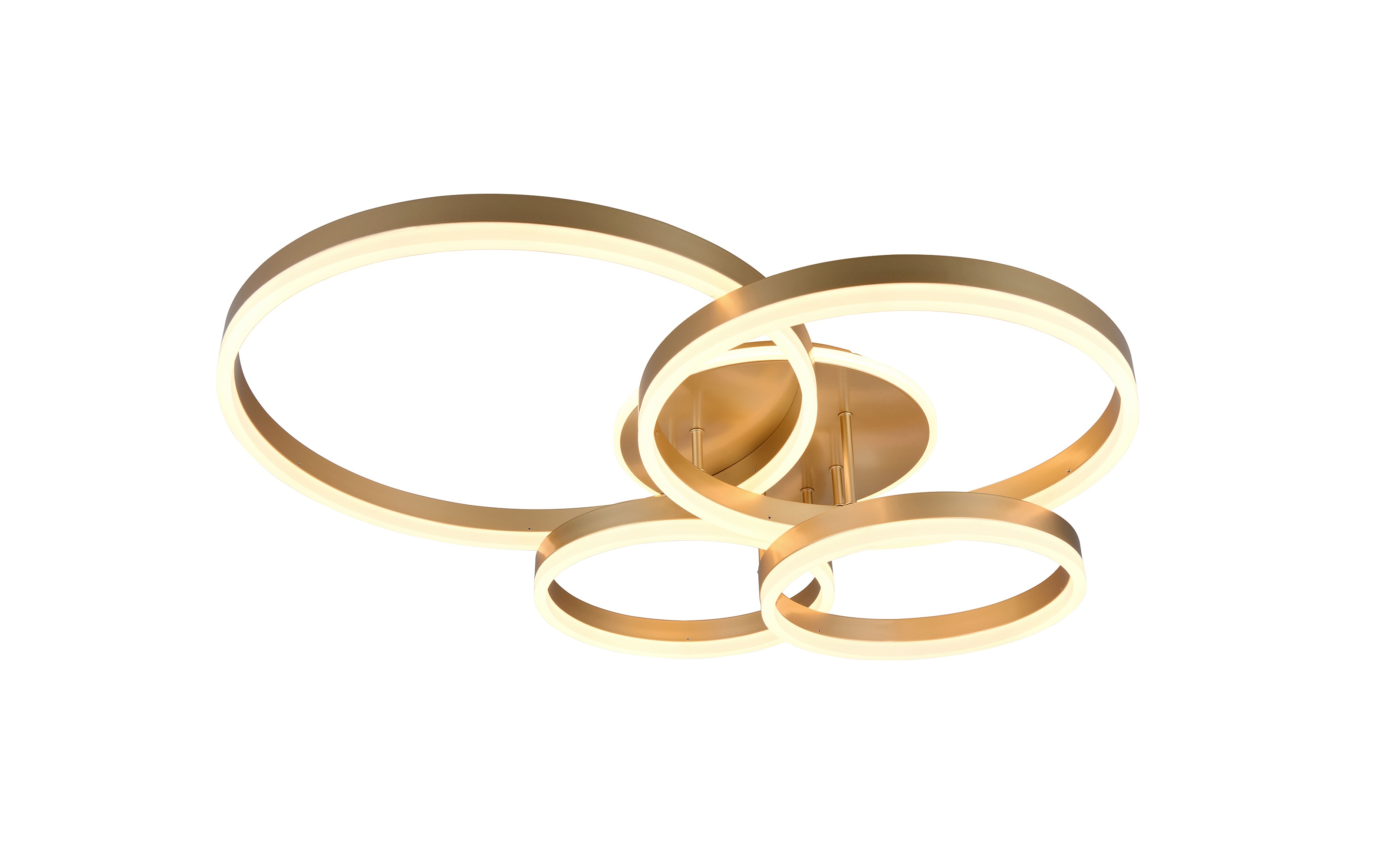 LED-Deckenleuchte Drake, goldfarbig, inkl. Memoryfunktion