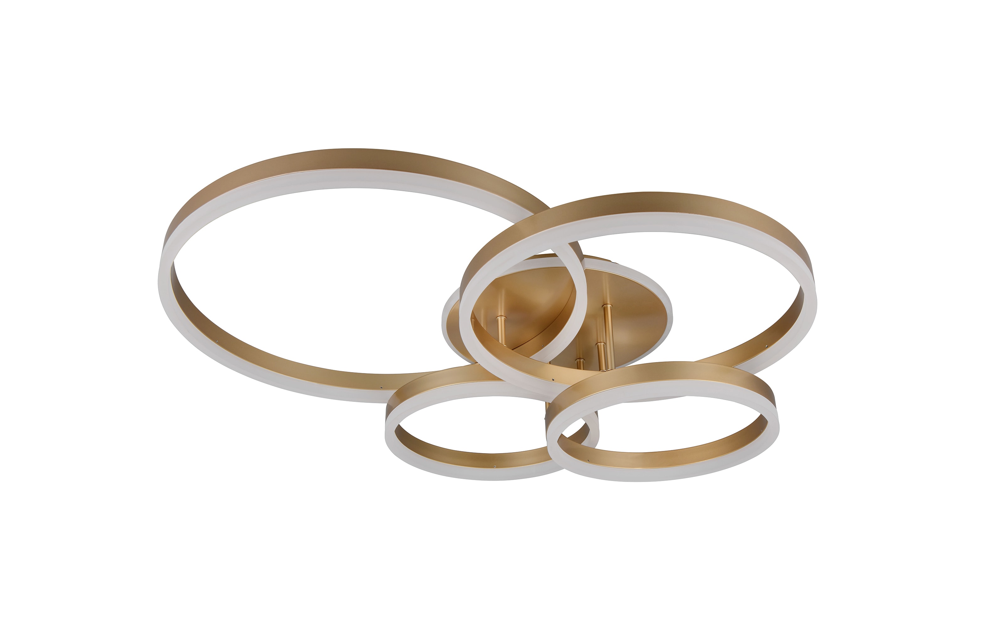 LED-Deckenleuchte Drake, goldfarbig, inkl. Memoryfunktion