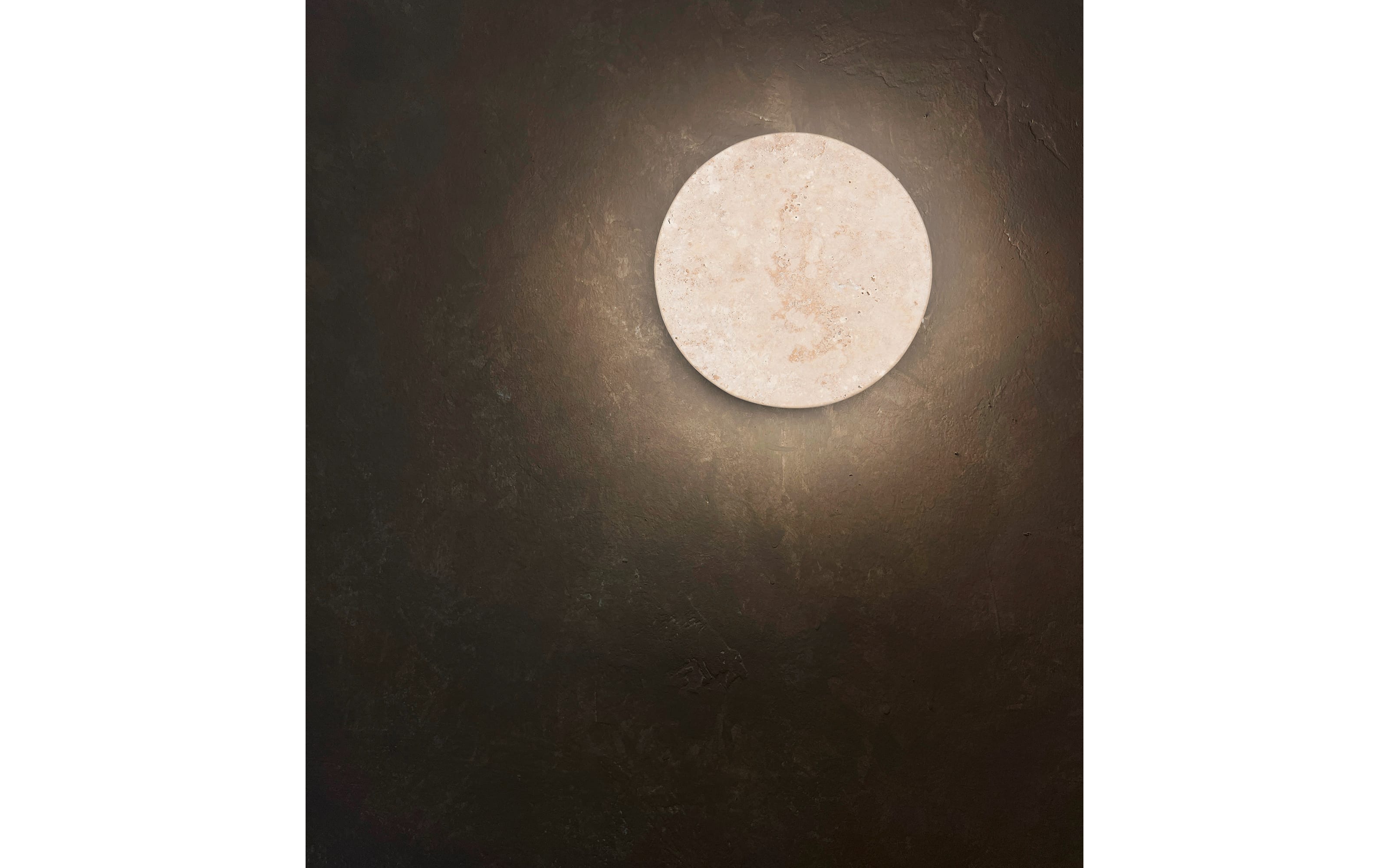 LED-Wandleuchte Bobbin, travertin, inkl. Switchdimmer