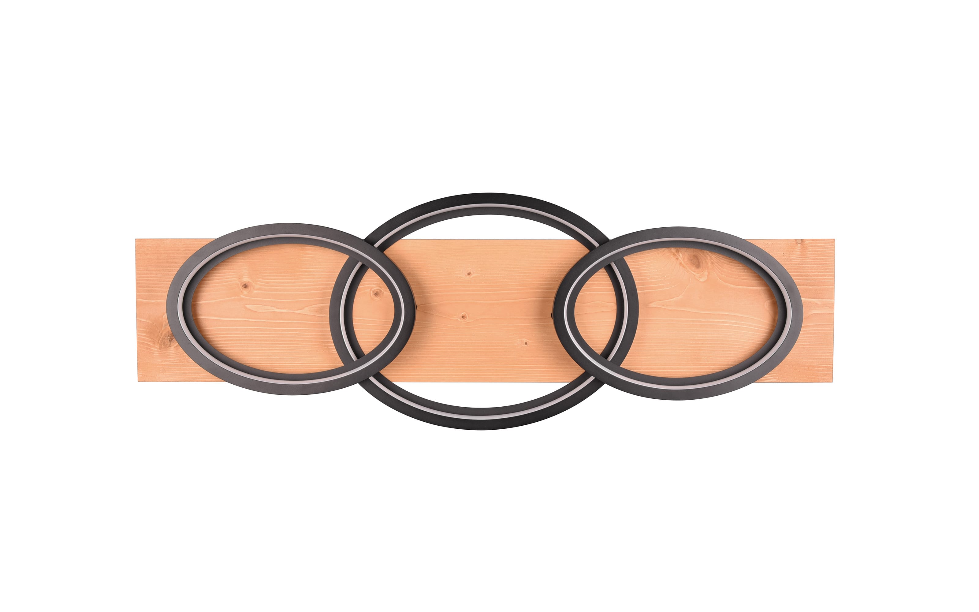 LED-Deckenleuchte Barca, holz/schwarz