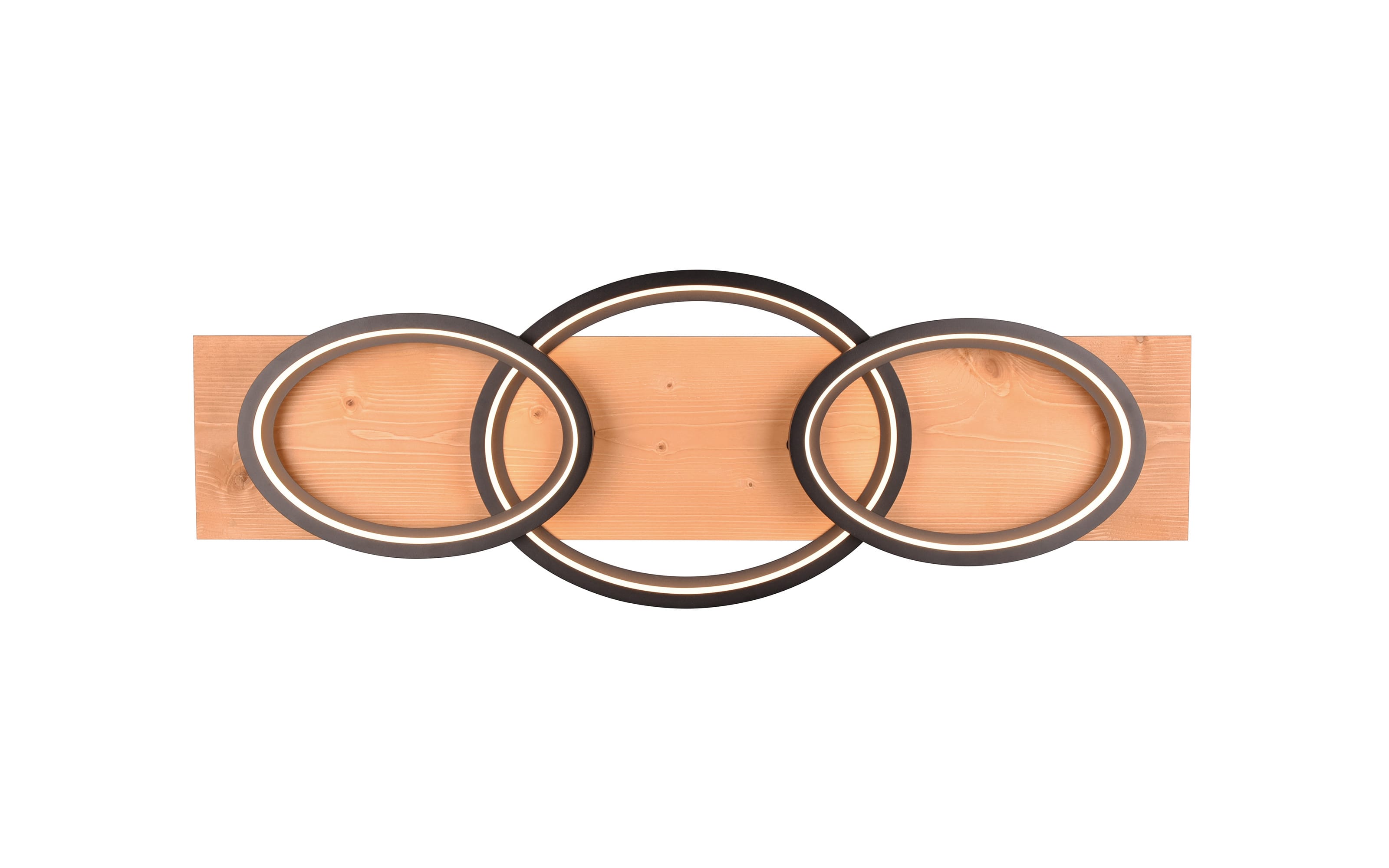 LED-Deckenleuchte Barca, holz/schwarz