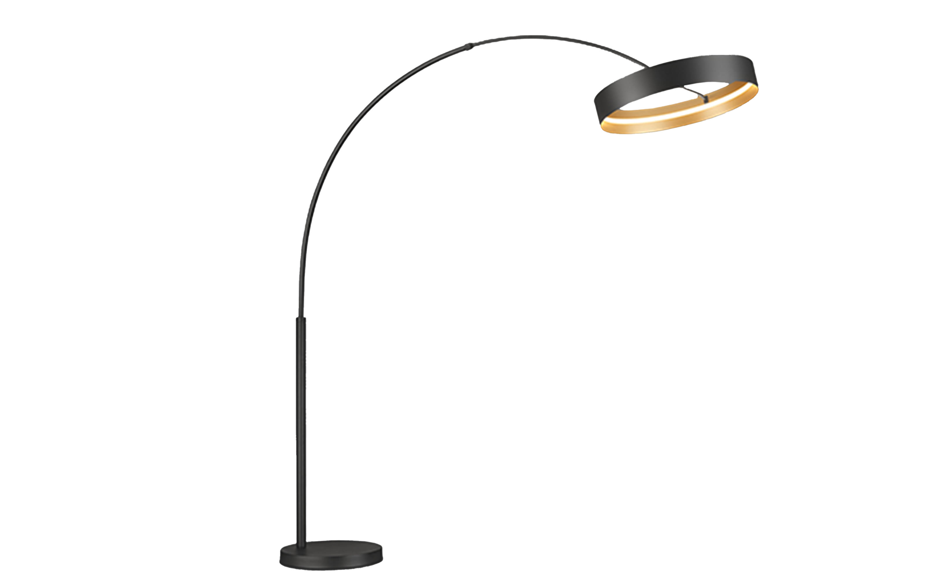 LED-Standleuchte Loop, schwarz/gold, inkl. Fernbedienung 