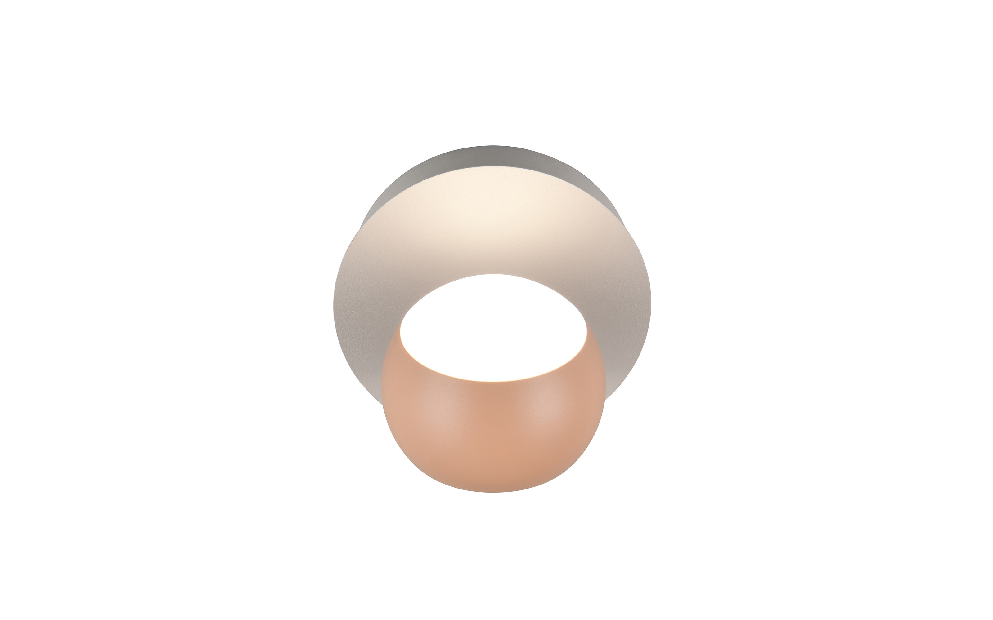 LED-Wandleuchte Cannon, peach, inkl. Funkfernbedienung