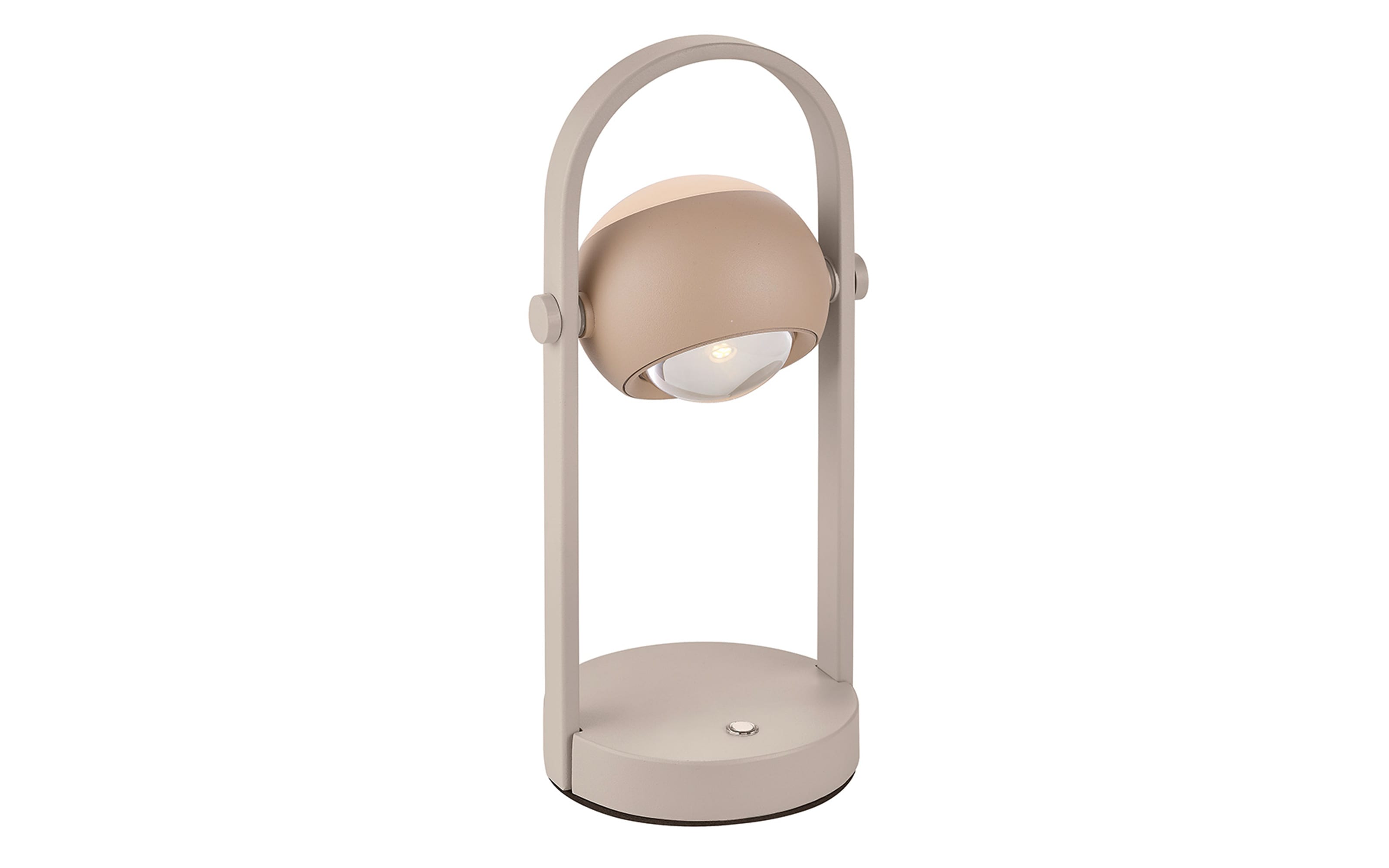 LED-Akku-Tischleuchte Cannon, peach/grau, inkl. Sensordimmer