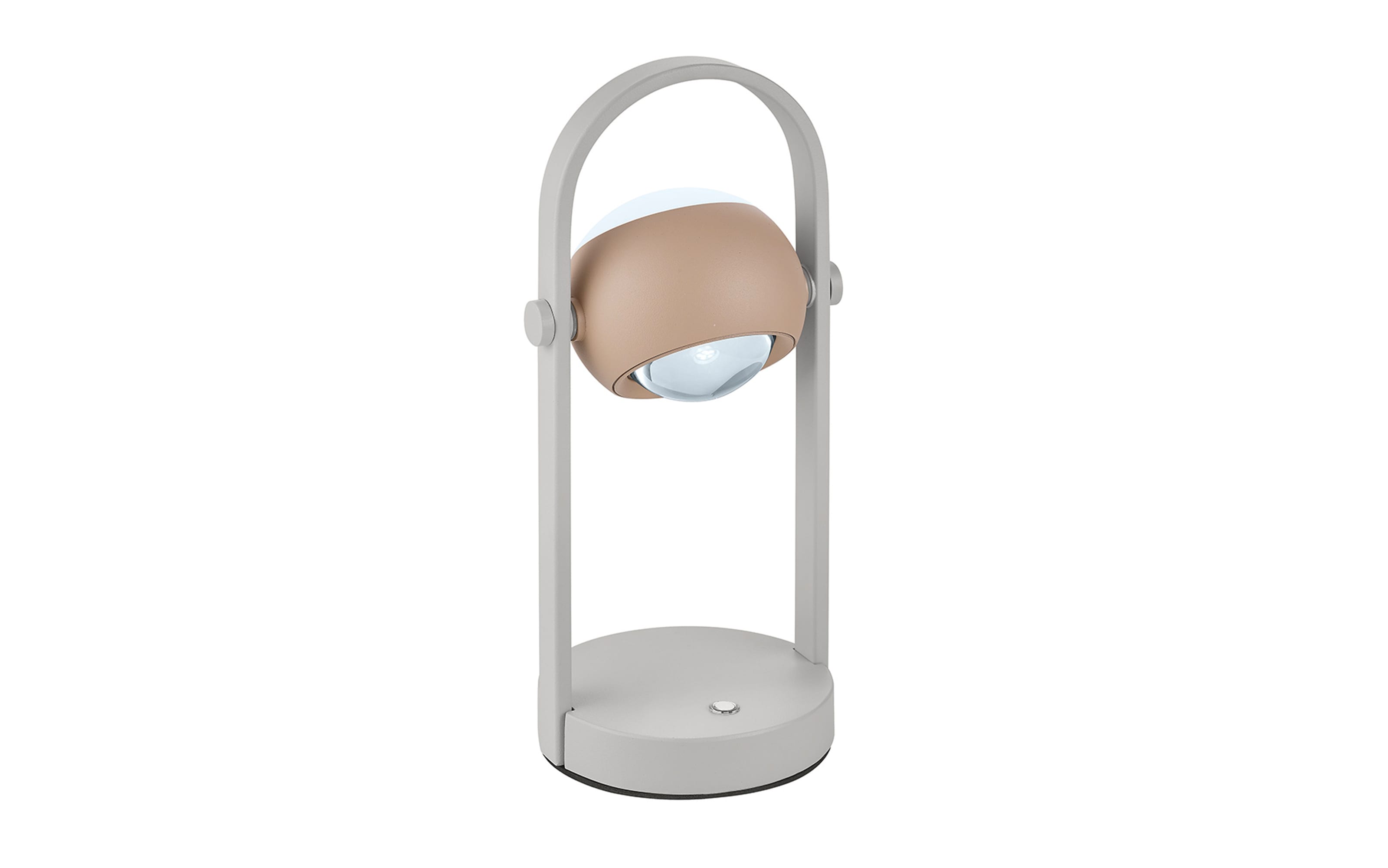 LED-Akku-Tischleuchte Cannon, peach/grau, inkl. Sensordimmer