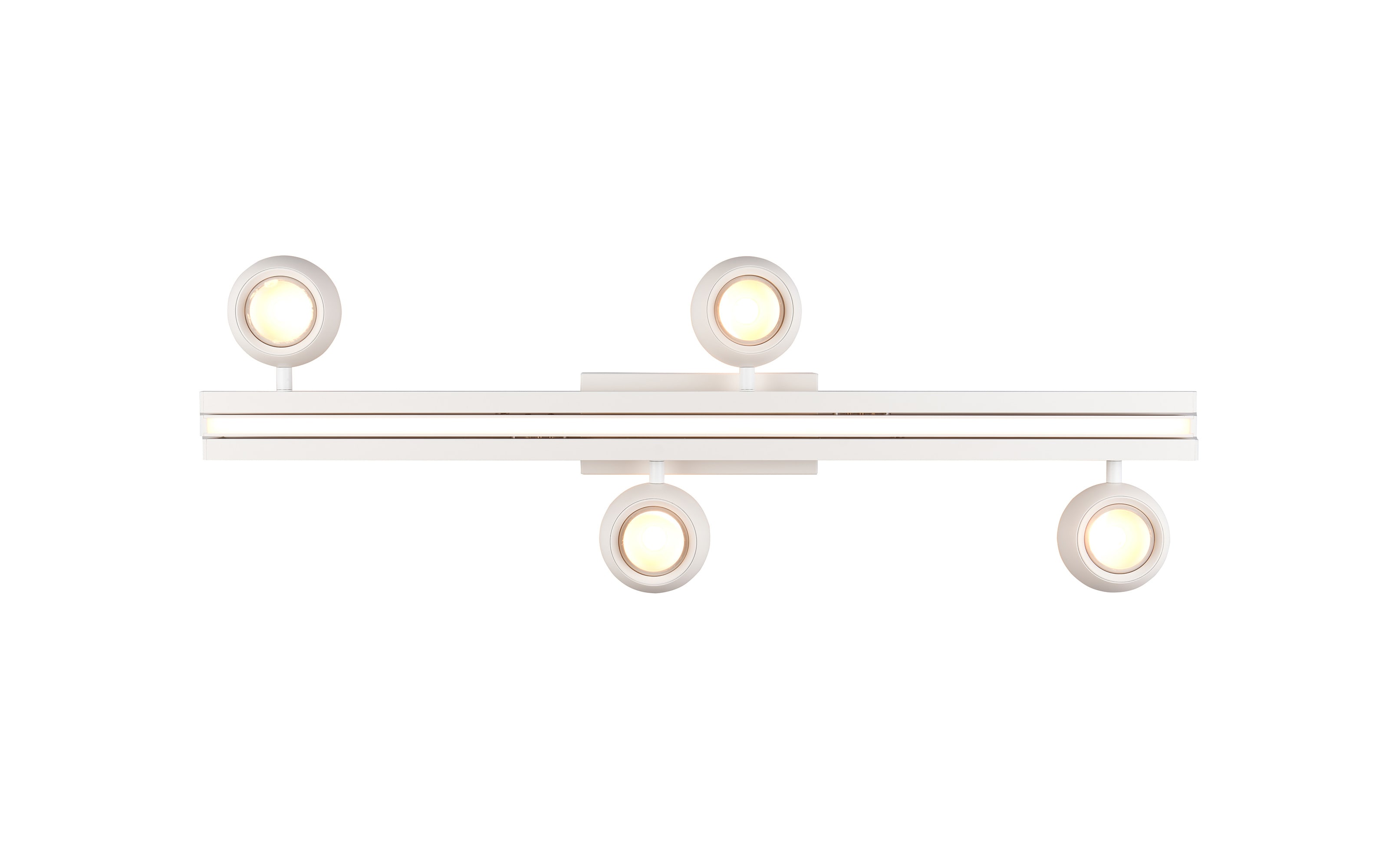 LED-Deckenleuchte Cannon, weiß, inkl. stufenloser Dimmfunktion