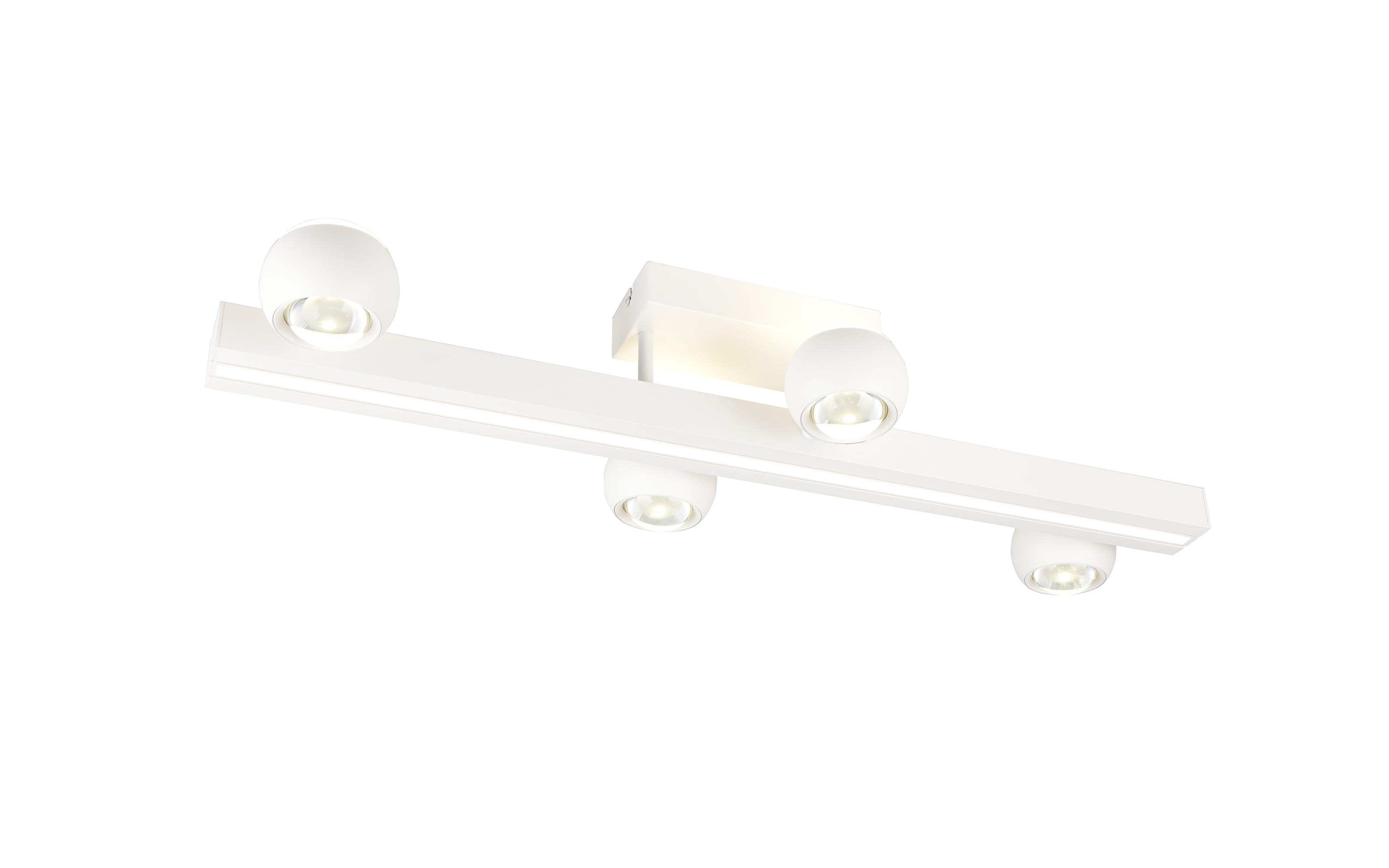 LED-Deckenleuchte Cannon, weiß, inkl. stufenloser Dimmfunktion