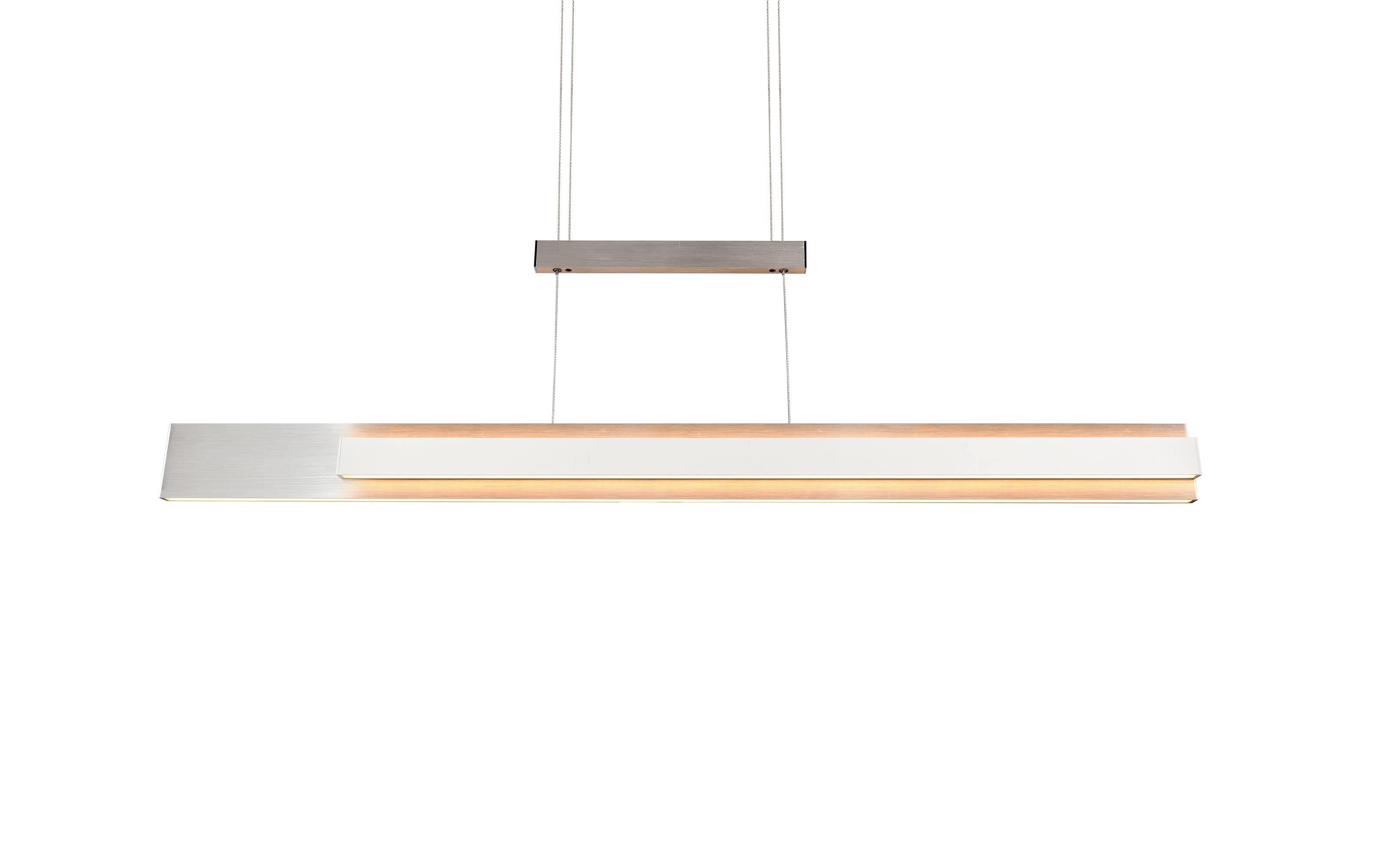 LED-Pendelleuchte MR Rivera, nickel, inkl. Höhenverstellung