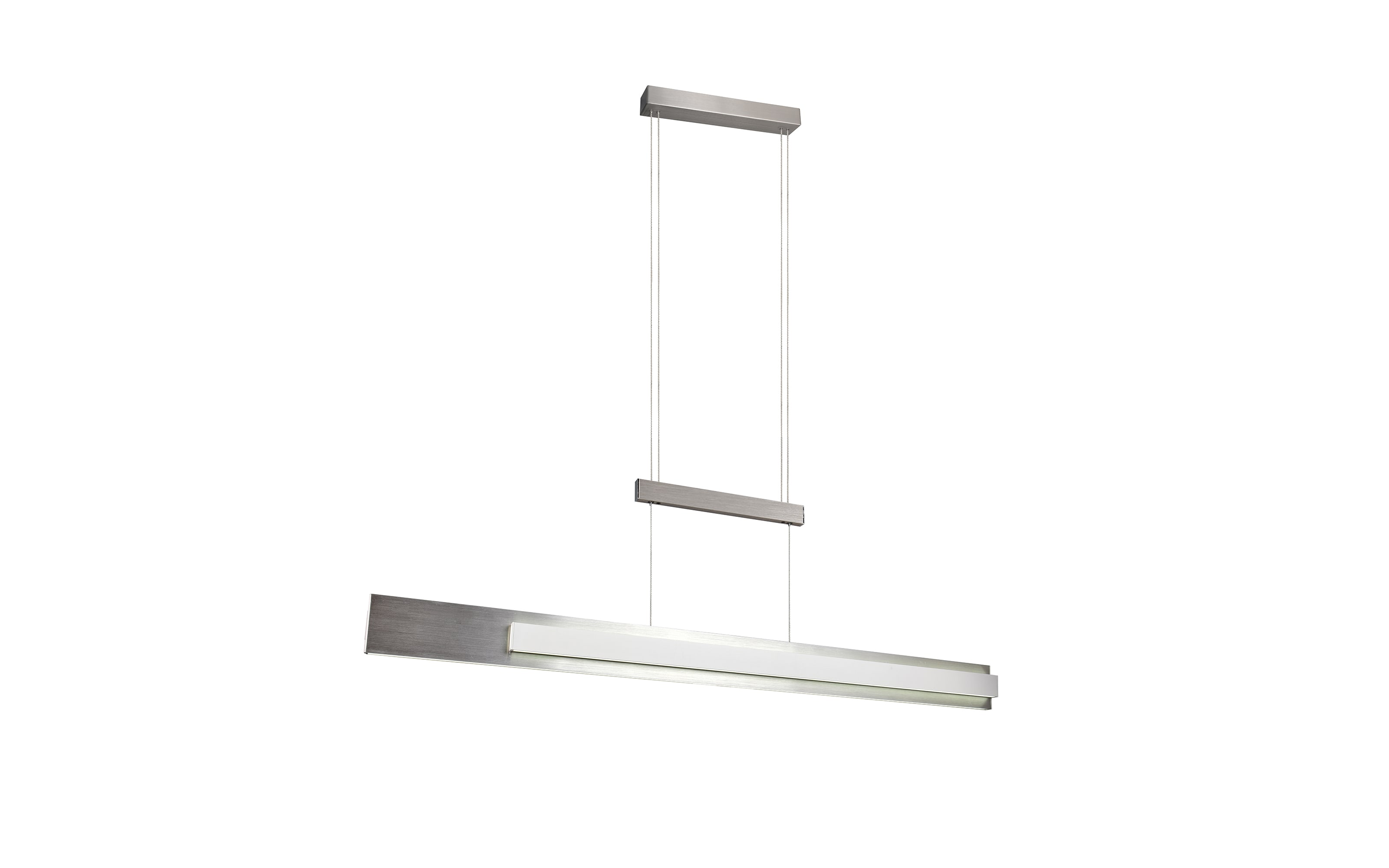 LED-Pendelleuchte MR Rivera, nickel, inkl. Höhenverstellung