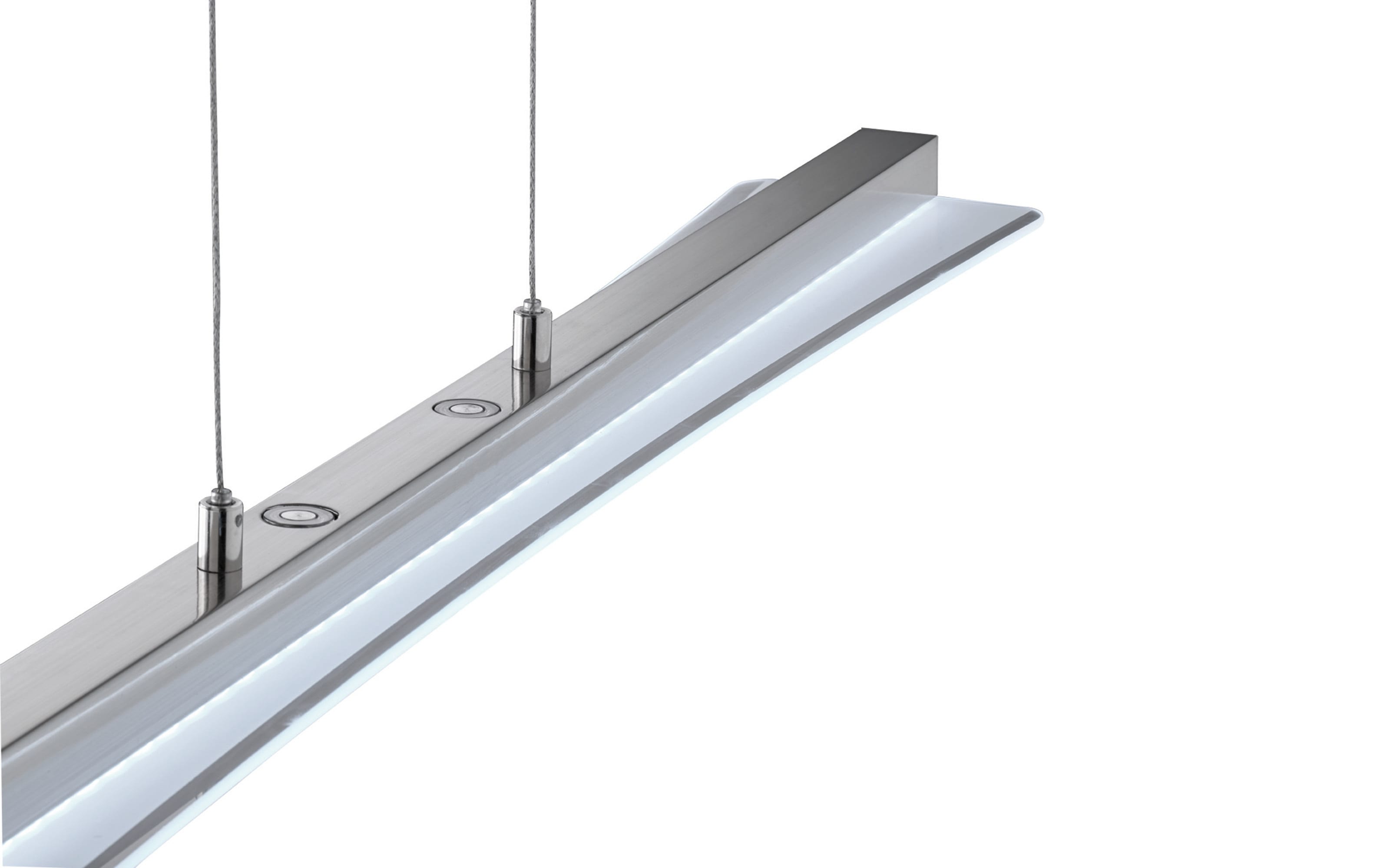 LED-Pendelleuchte Smash, nickel matt, 100 cm