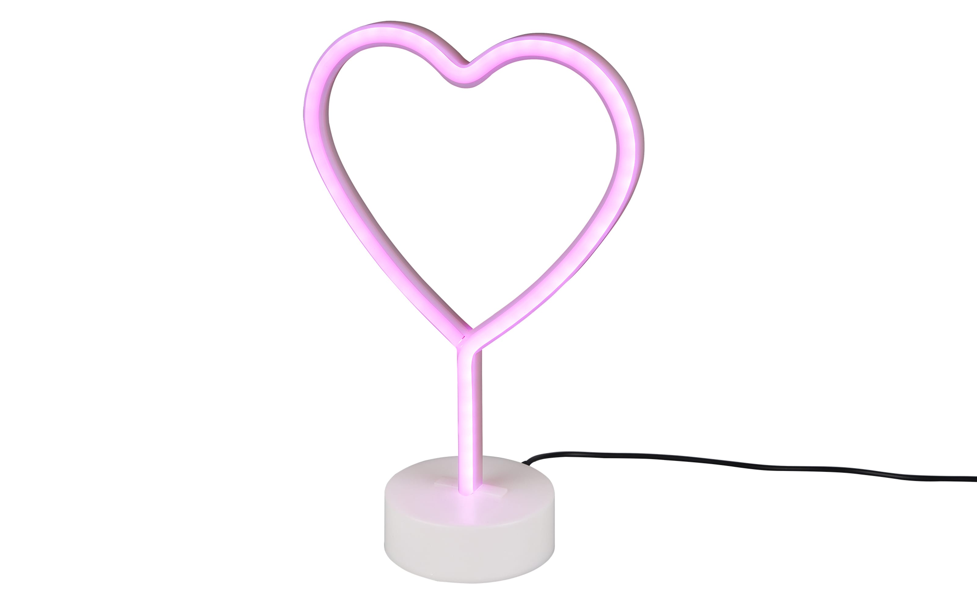 LED-Deko-Tischleuchte Heart, weiß, 30 cm