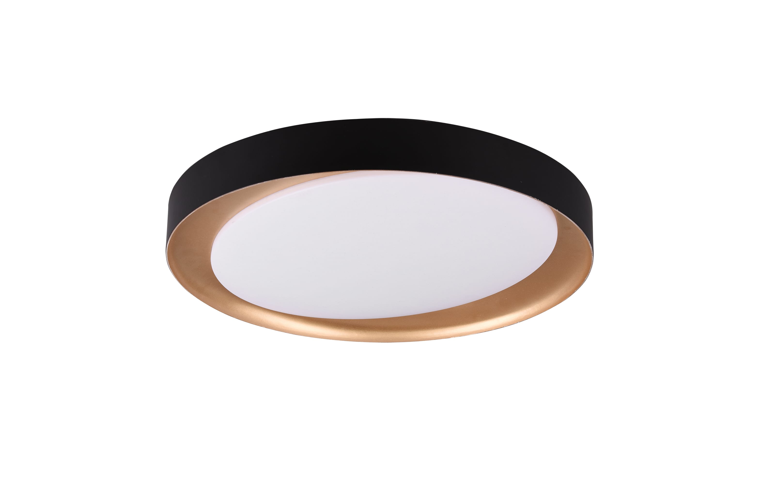 LED-Deckenleuchte Zeta, schwarz/gold, 48,5 cm