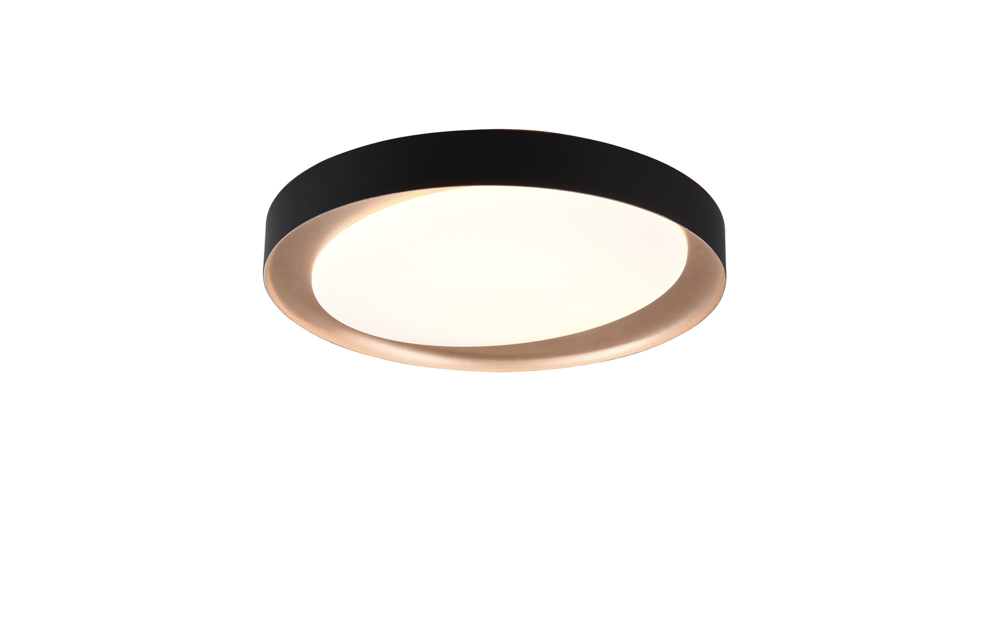 LED-Deckenleuchte Zeta, schwarz/gold, 48,5 cm