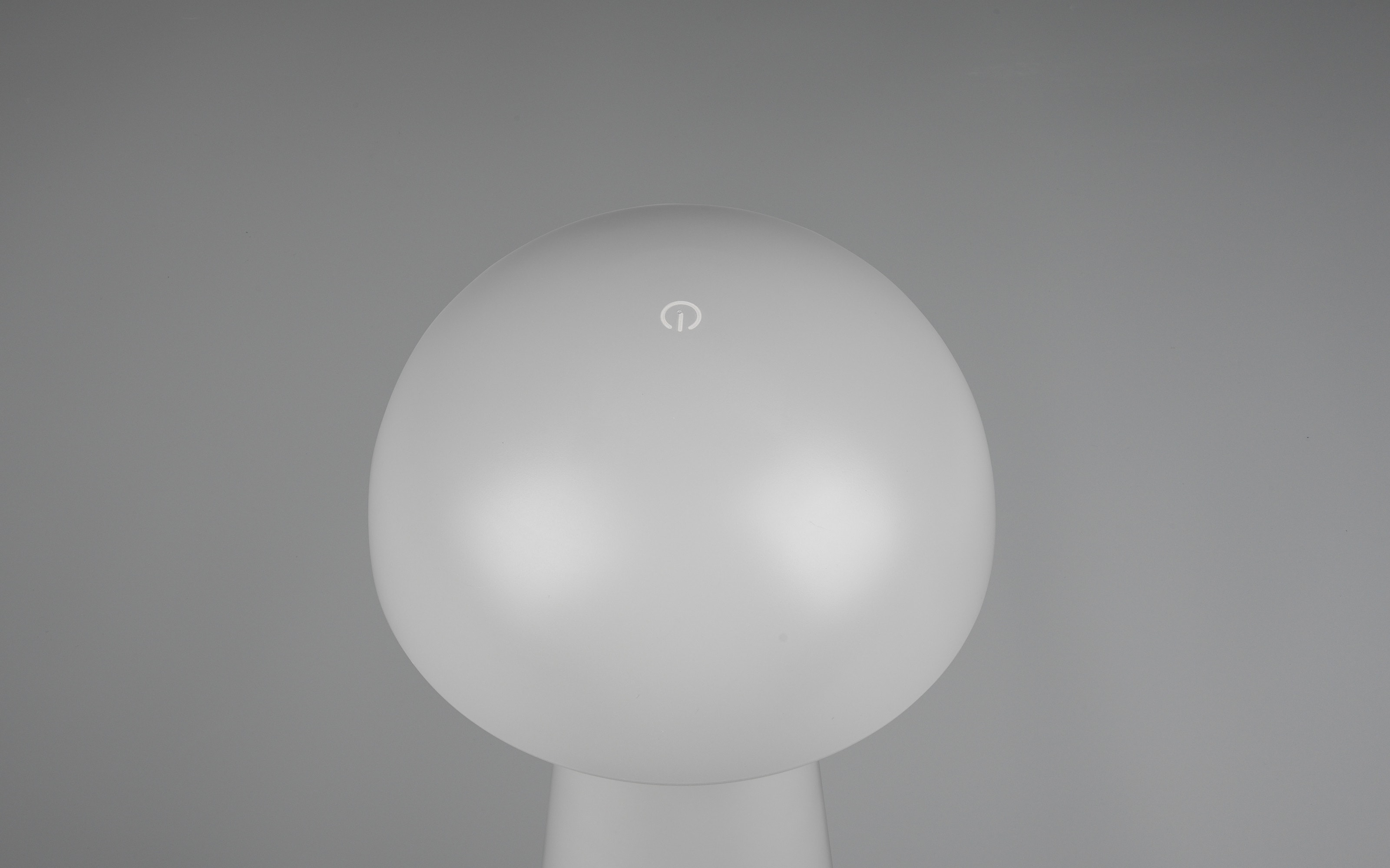 LED-Akku-Tischleuchte Lennon, grau, 21,5 cm