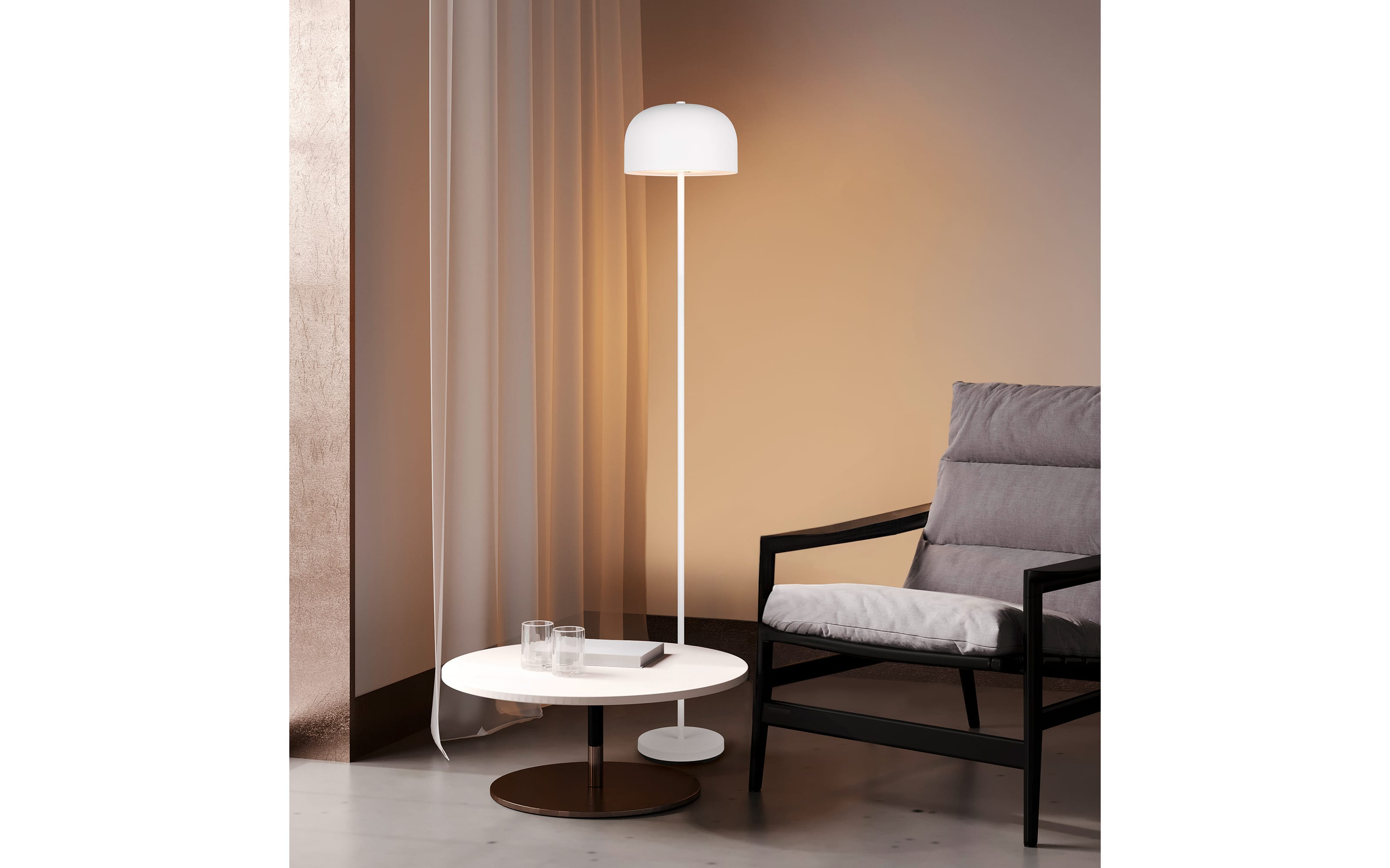 LED-Akkustehleuchte Jeff, weiß