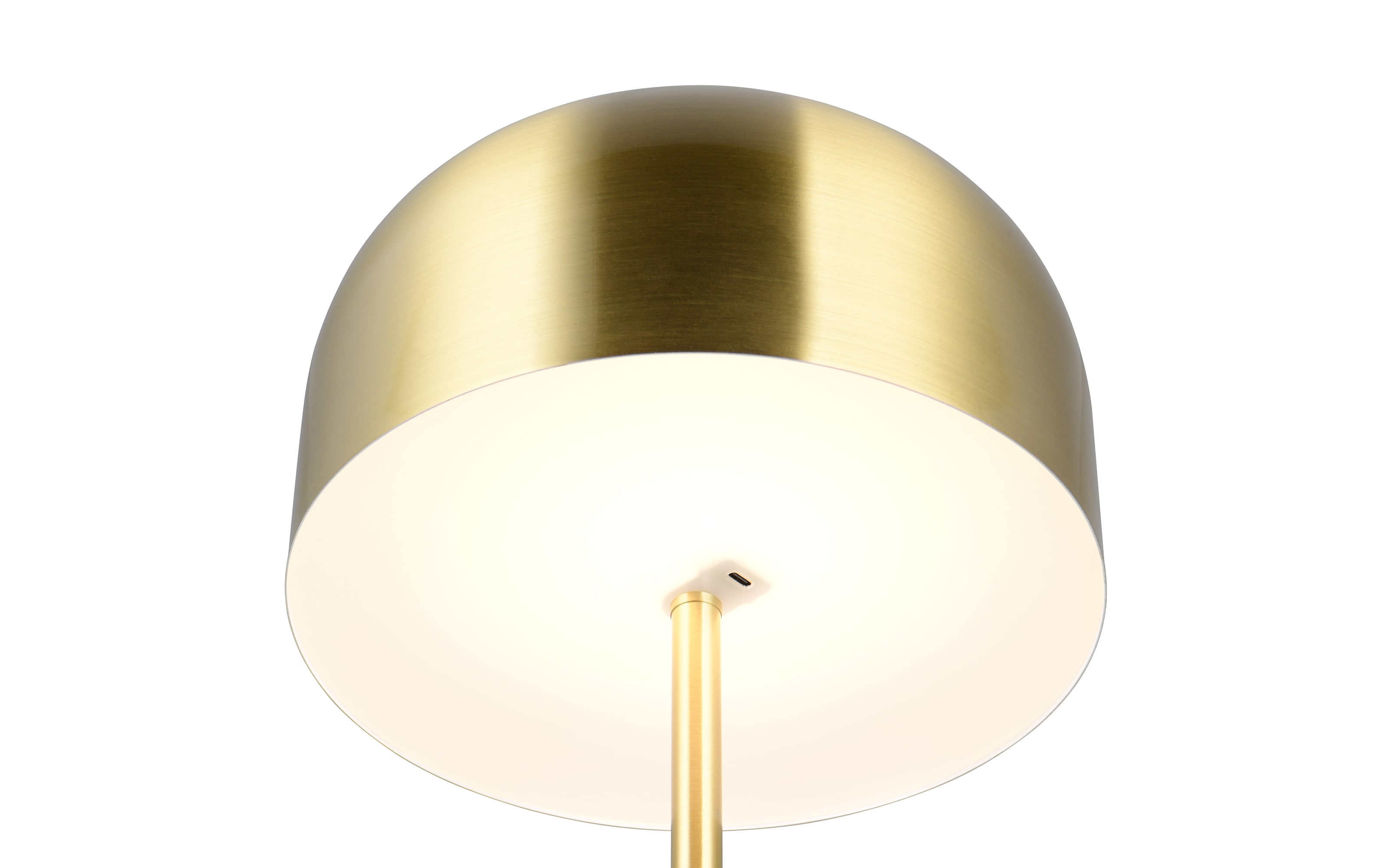 LED-Akkustehleuchte Jeff, messing