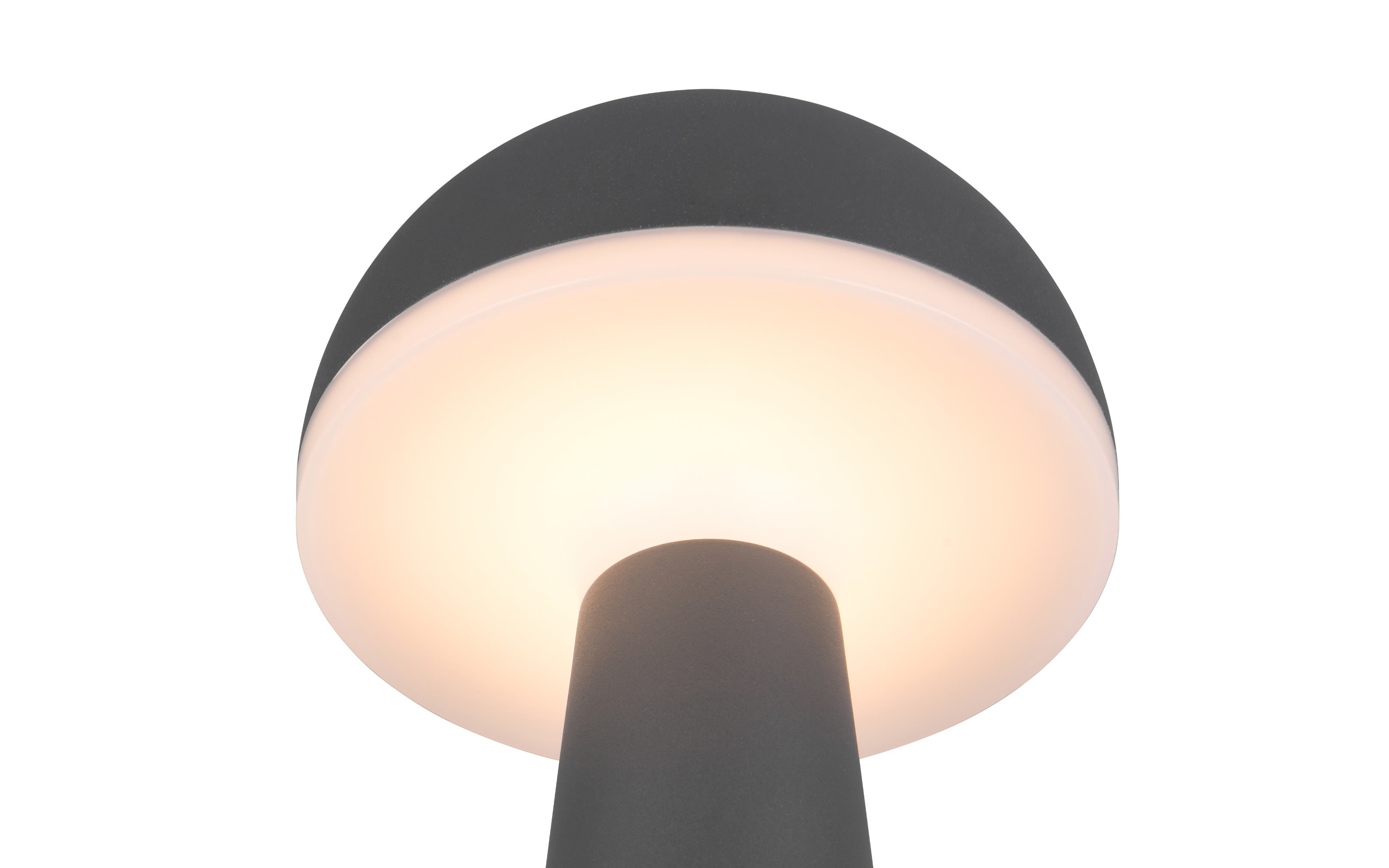 LED-Akku-Tischleuchte Fungo, anthrazit, 31 cm