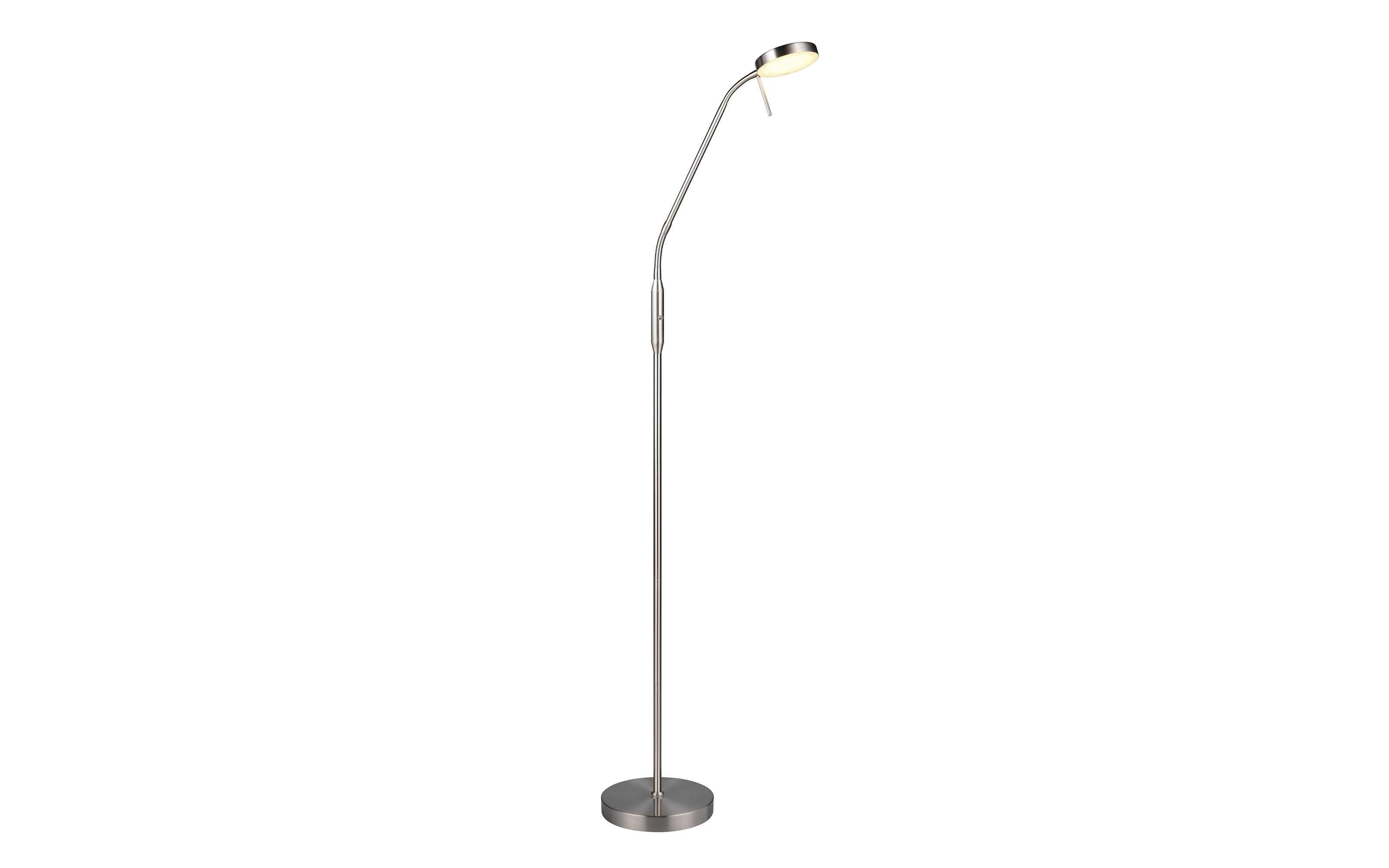 Akku-Standleuchte Moreno, Nickel, inkl. Touch Dimmer 