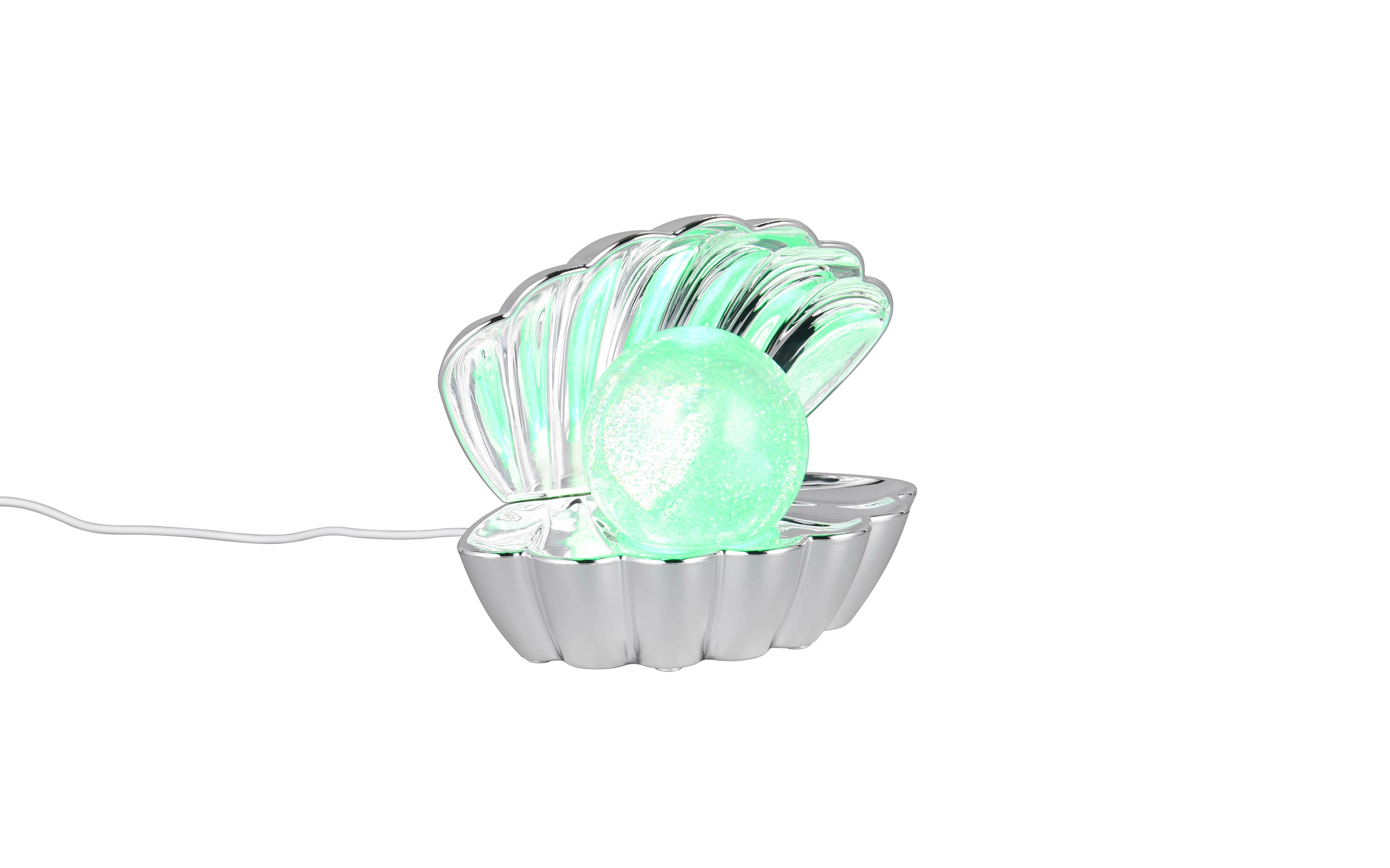 LED-Tischleuchte Shelly, chromfarbig, inkl. RGB-Farbwechsler