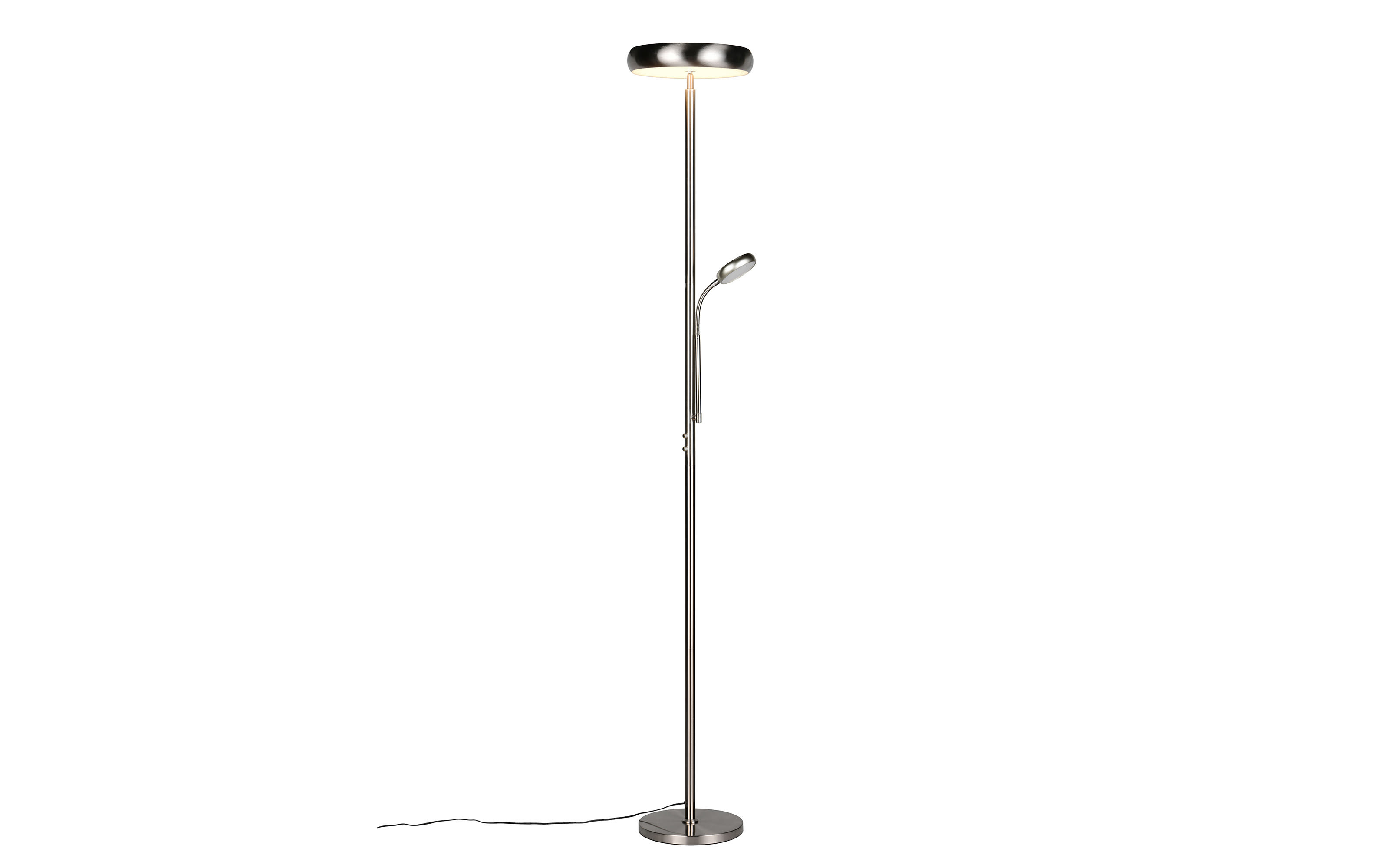 LED-Stehleuchte Palermo, nickel, inkl. Fernbedienung 