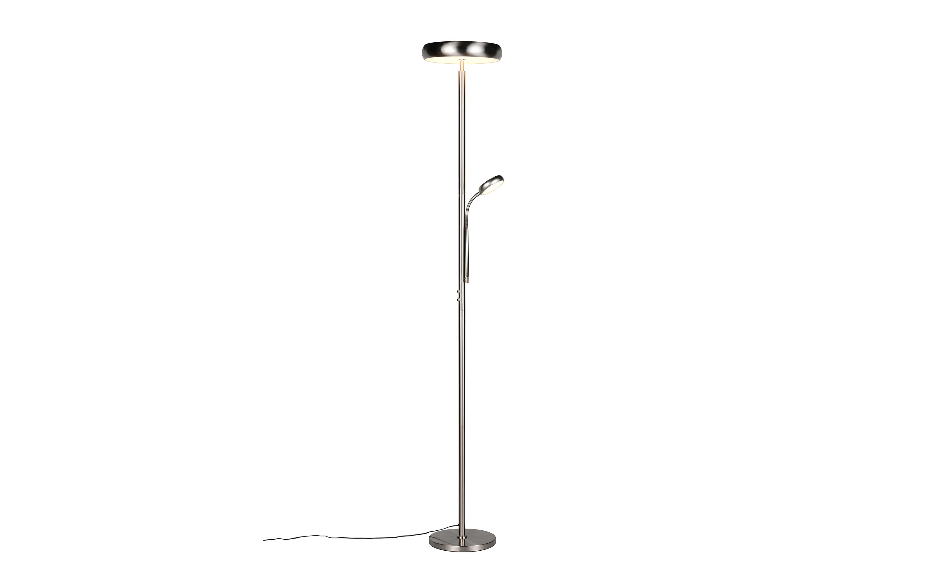 LED-Stehleuchte Palermo, nickel, inkl. Fernbedienung 