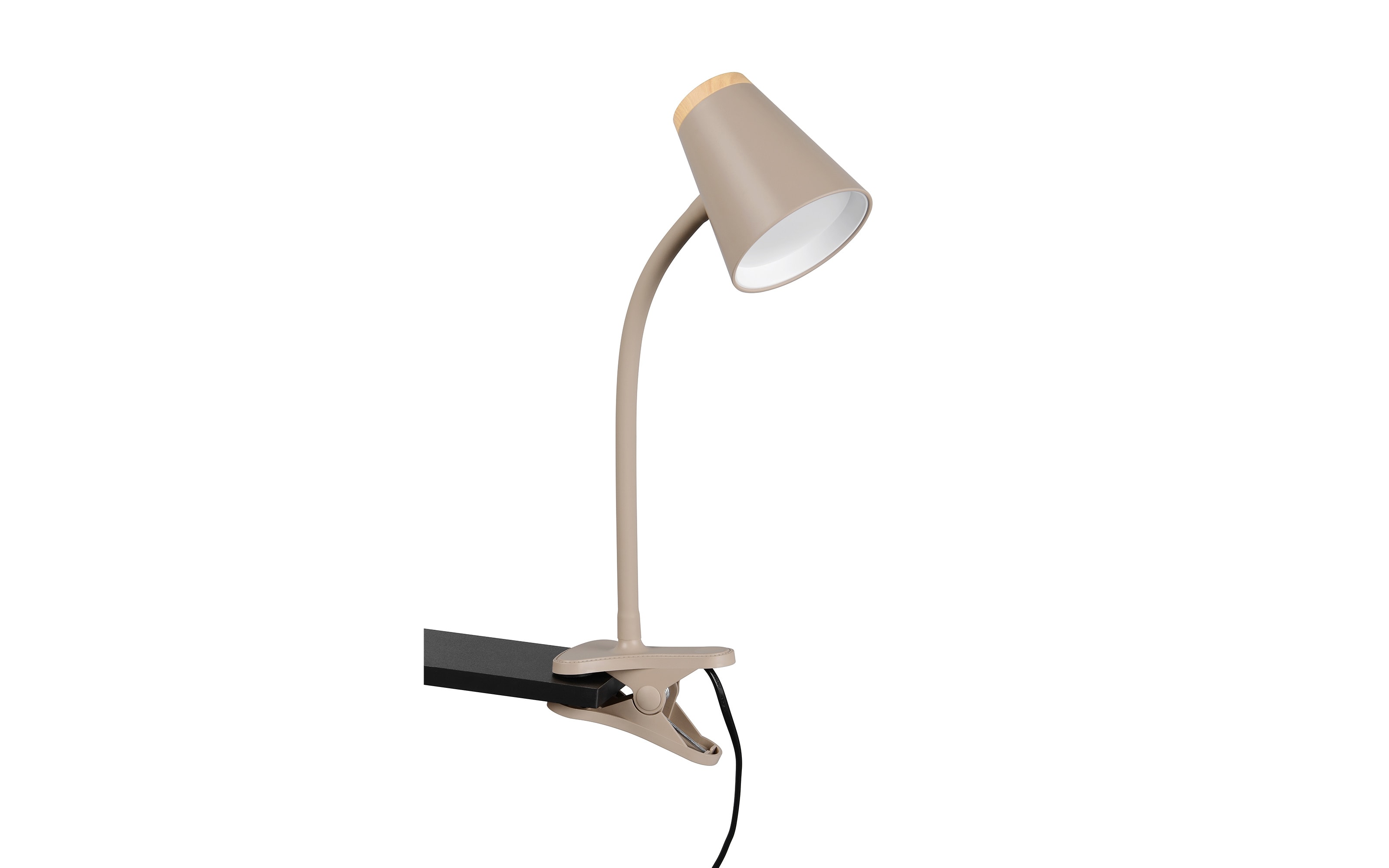 LED-Klemmleuchte Pongo, beige