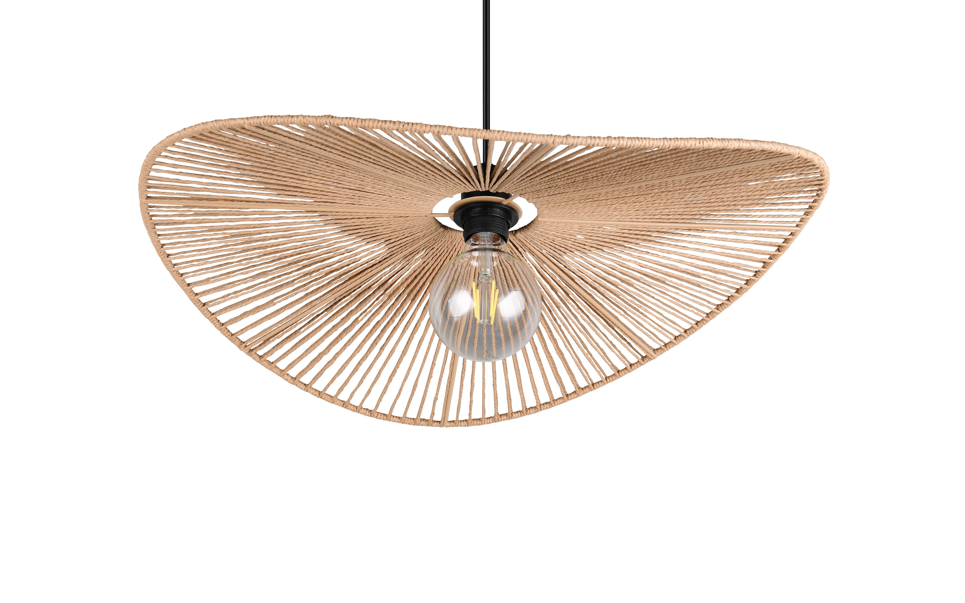 Pendelleuchte Laurine, schwarz/braun