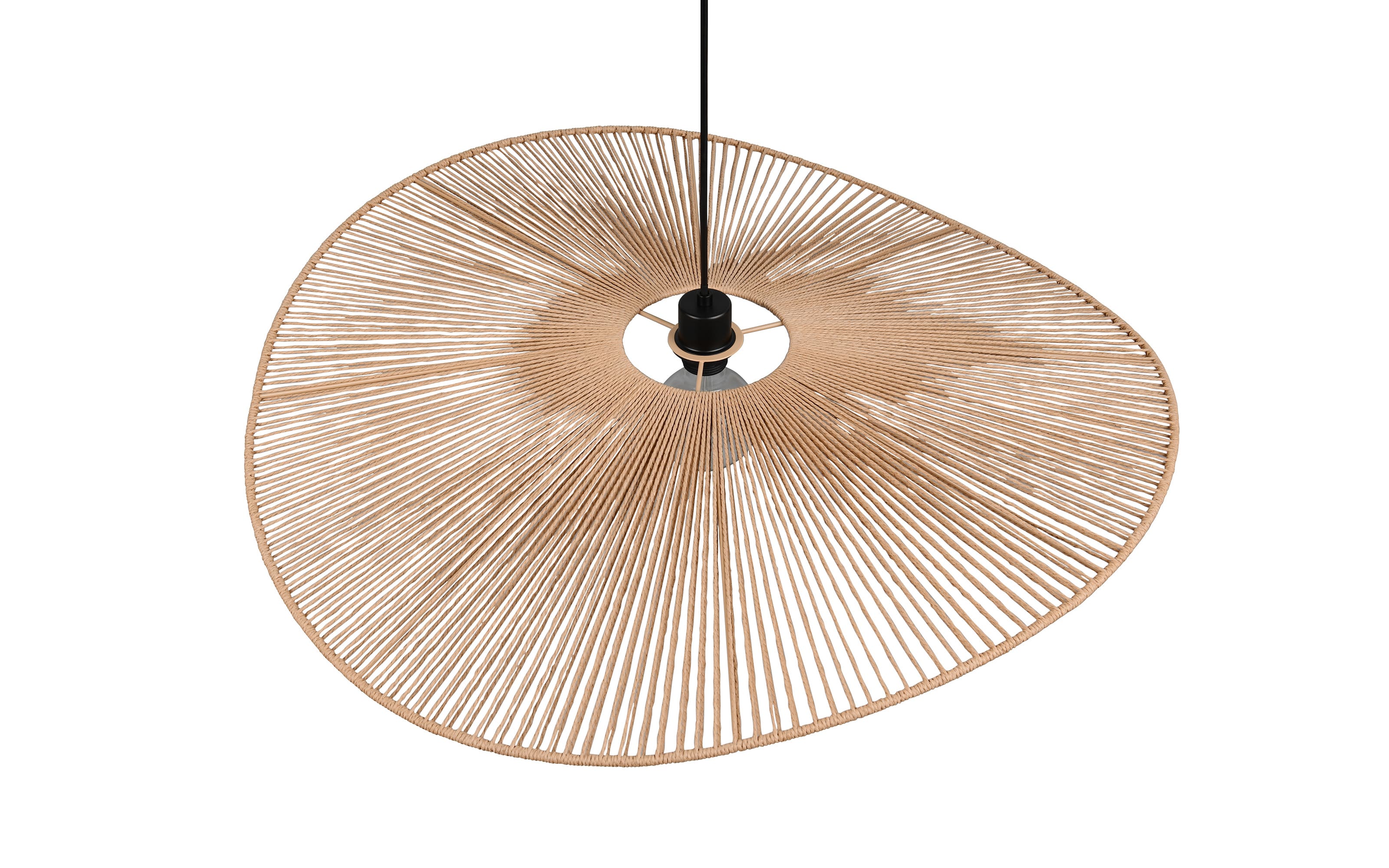 Pendelleuchte Laurine, schwarz/braun