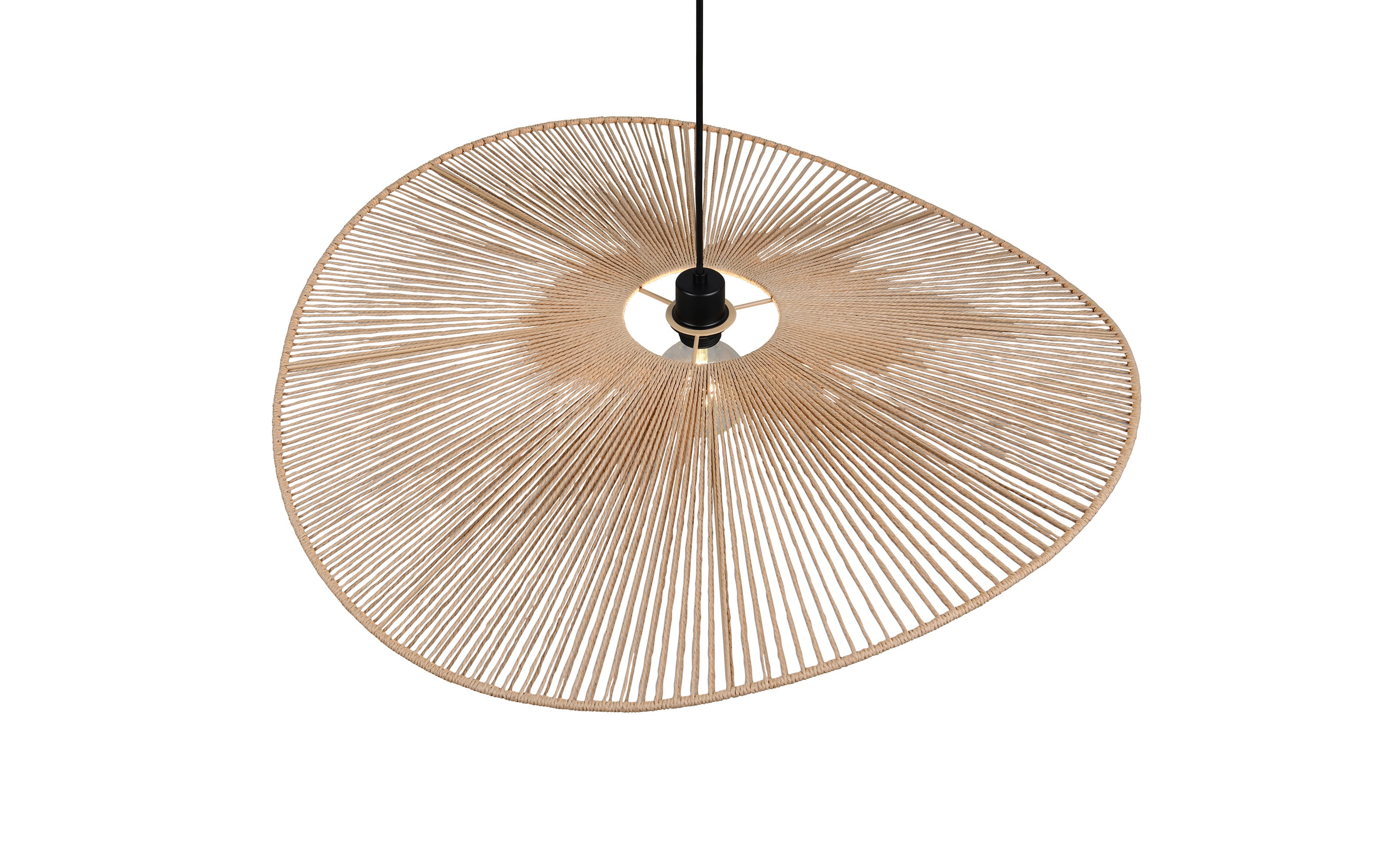 Pendelleuchte Laurine, schwarz/braun