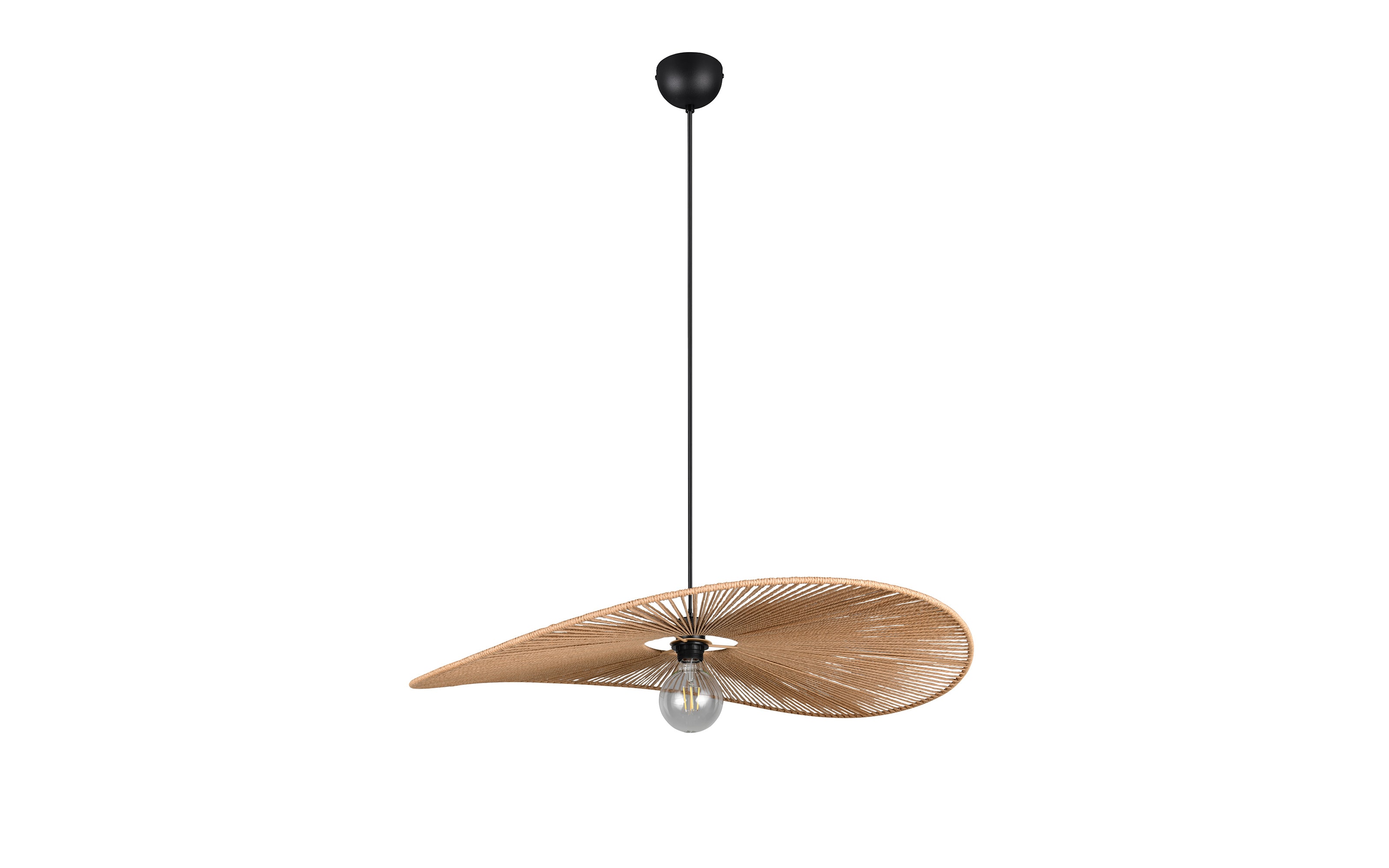 Pendelleuchte Laurine, schwarz/braun