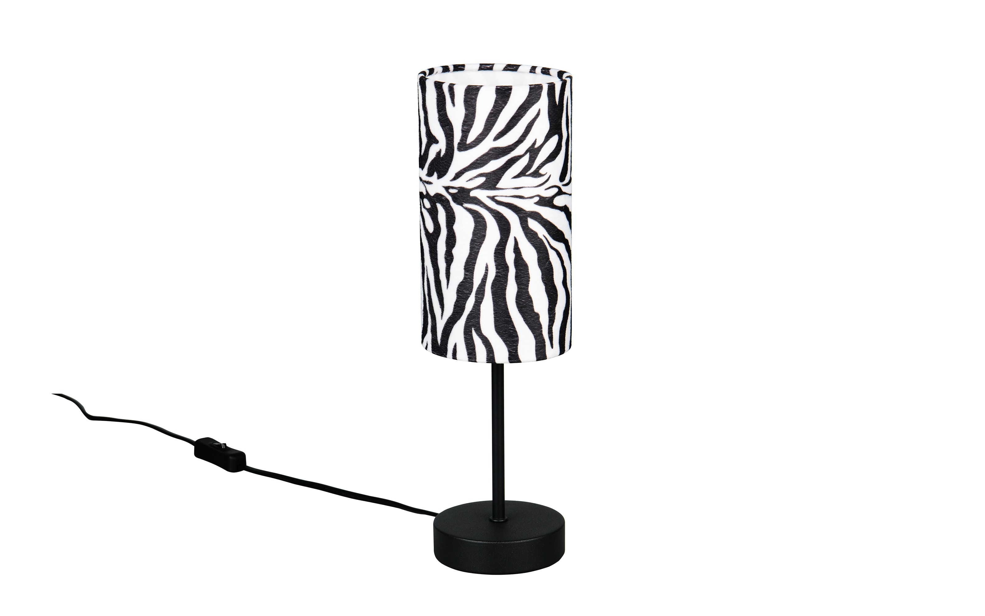 Tischleuchte Zebara, weiß/schwarz