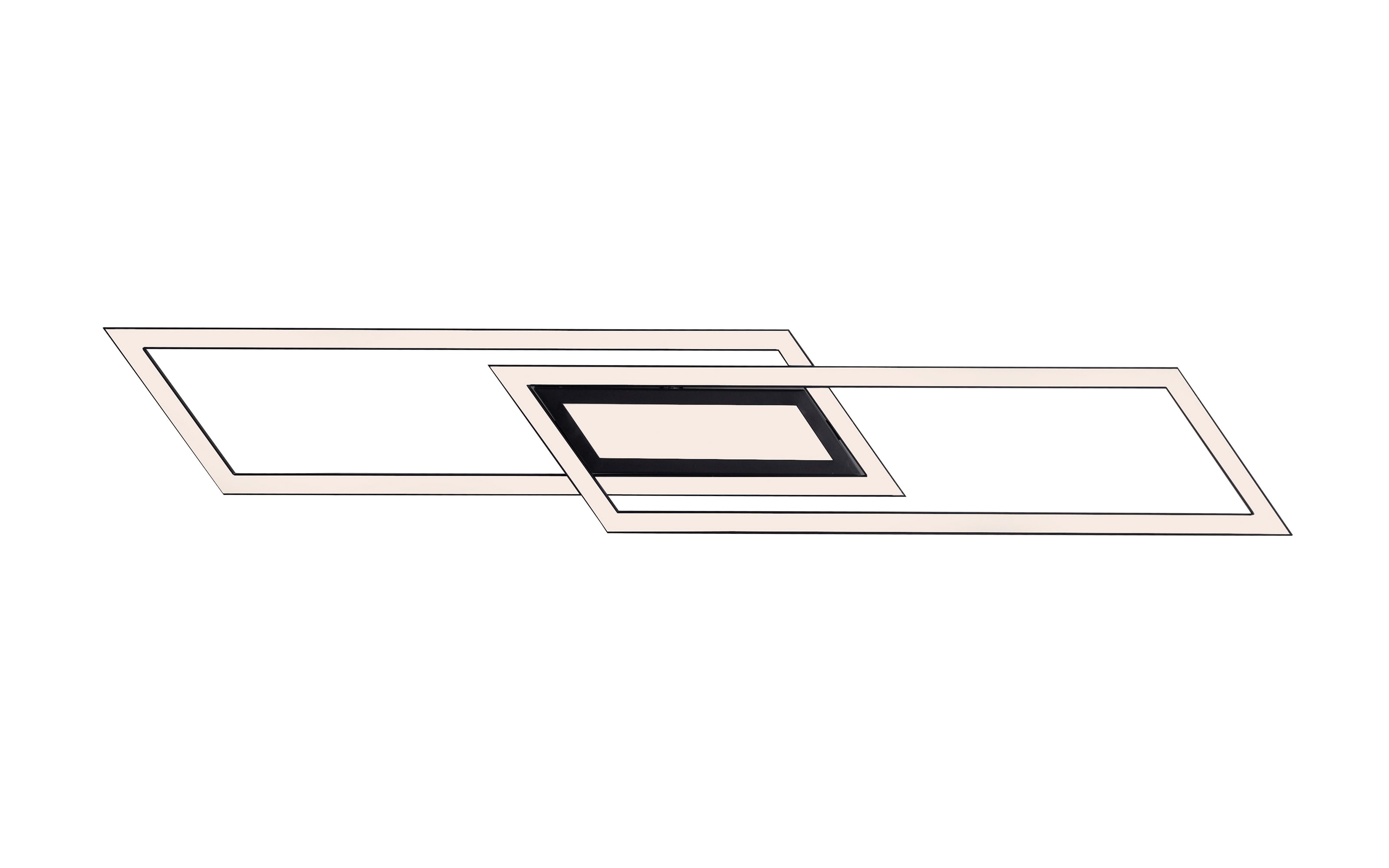 LED-Deckenleuchte Asmin, schwarz, 100 cm