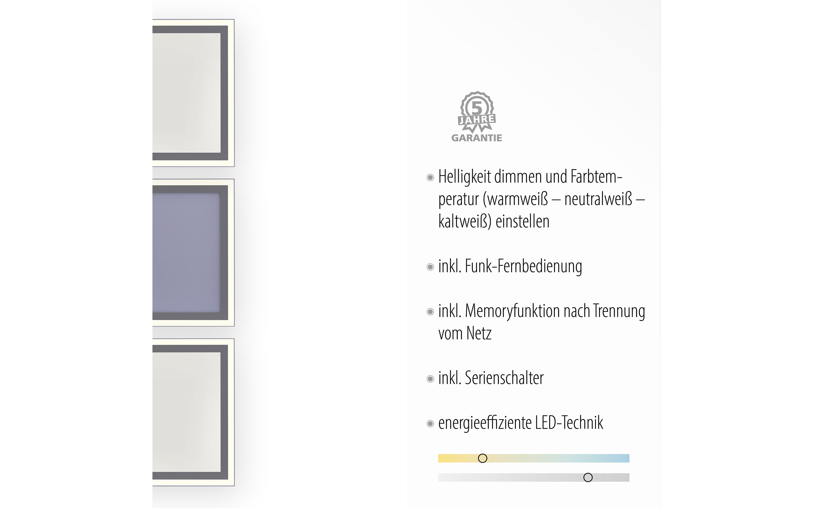 LED-Deckenleuchte Edging, weiß, 121 cm