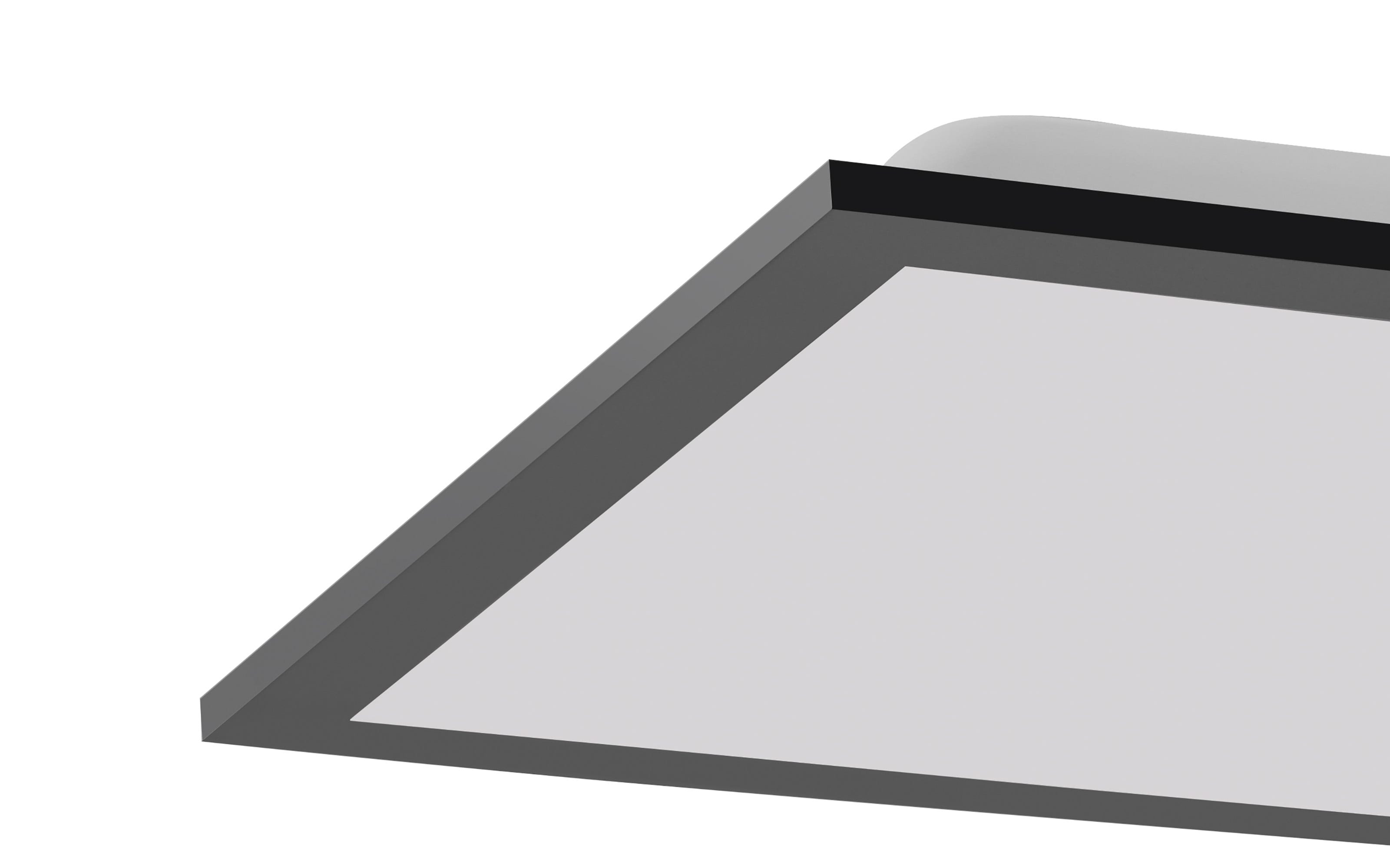 LED-Deckenleuchte Flat, schwarz, 45,5 cm