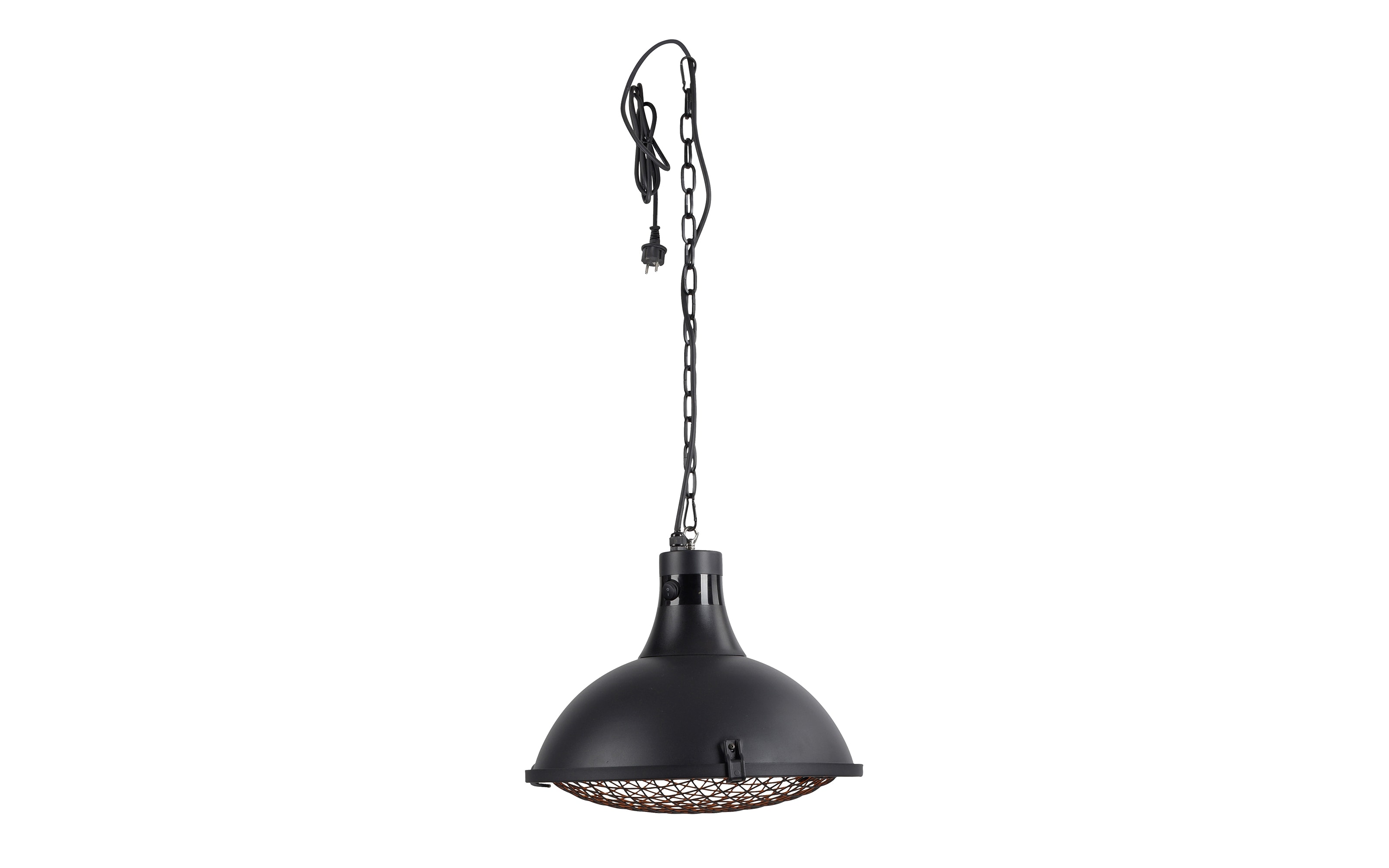Decken-Heizstrahler Glow IP44 in schwarz, 43 cm