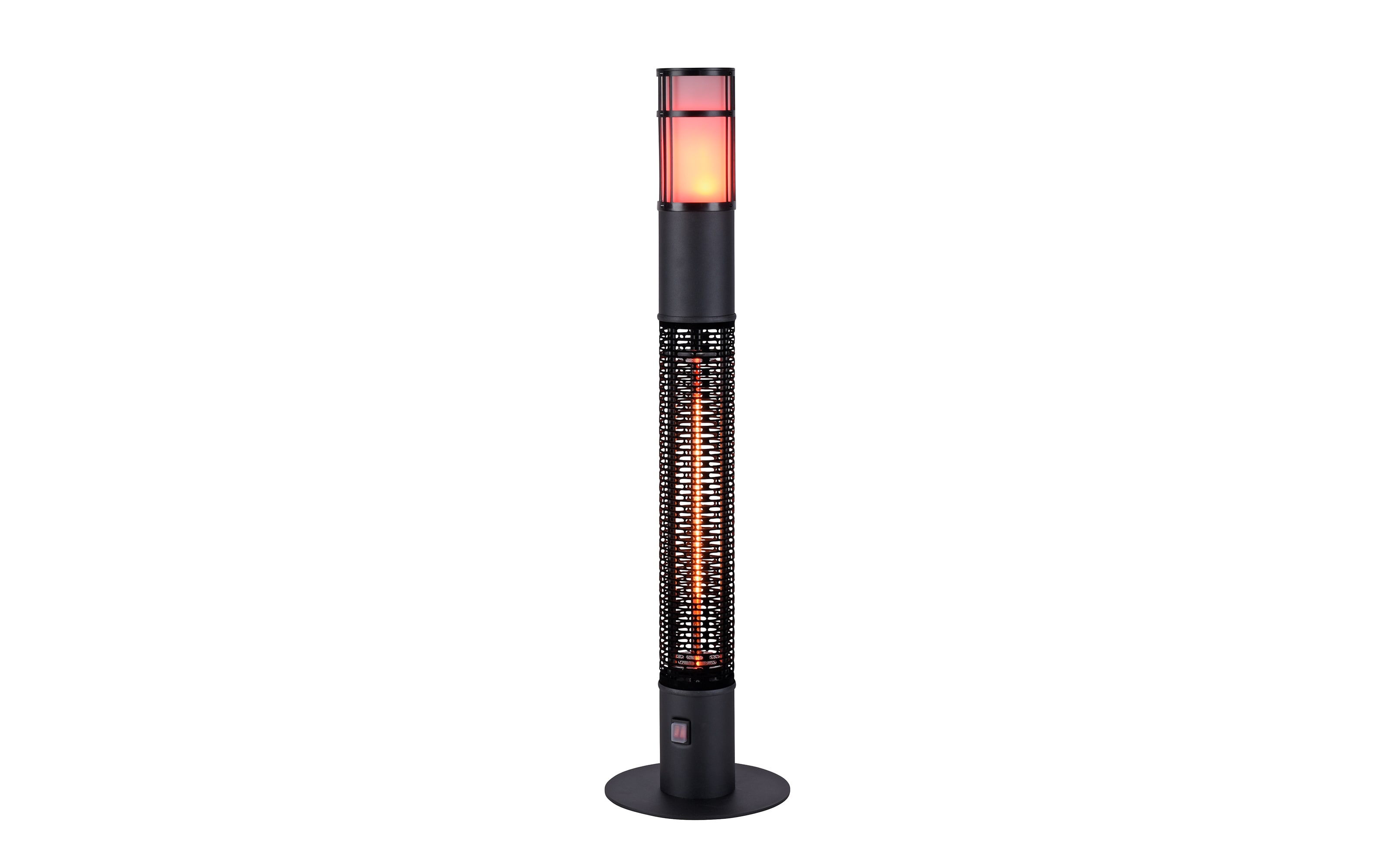 Stand-Heizstrahler Glow IP55 in schwarz, 110 cm