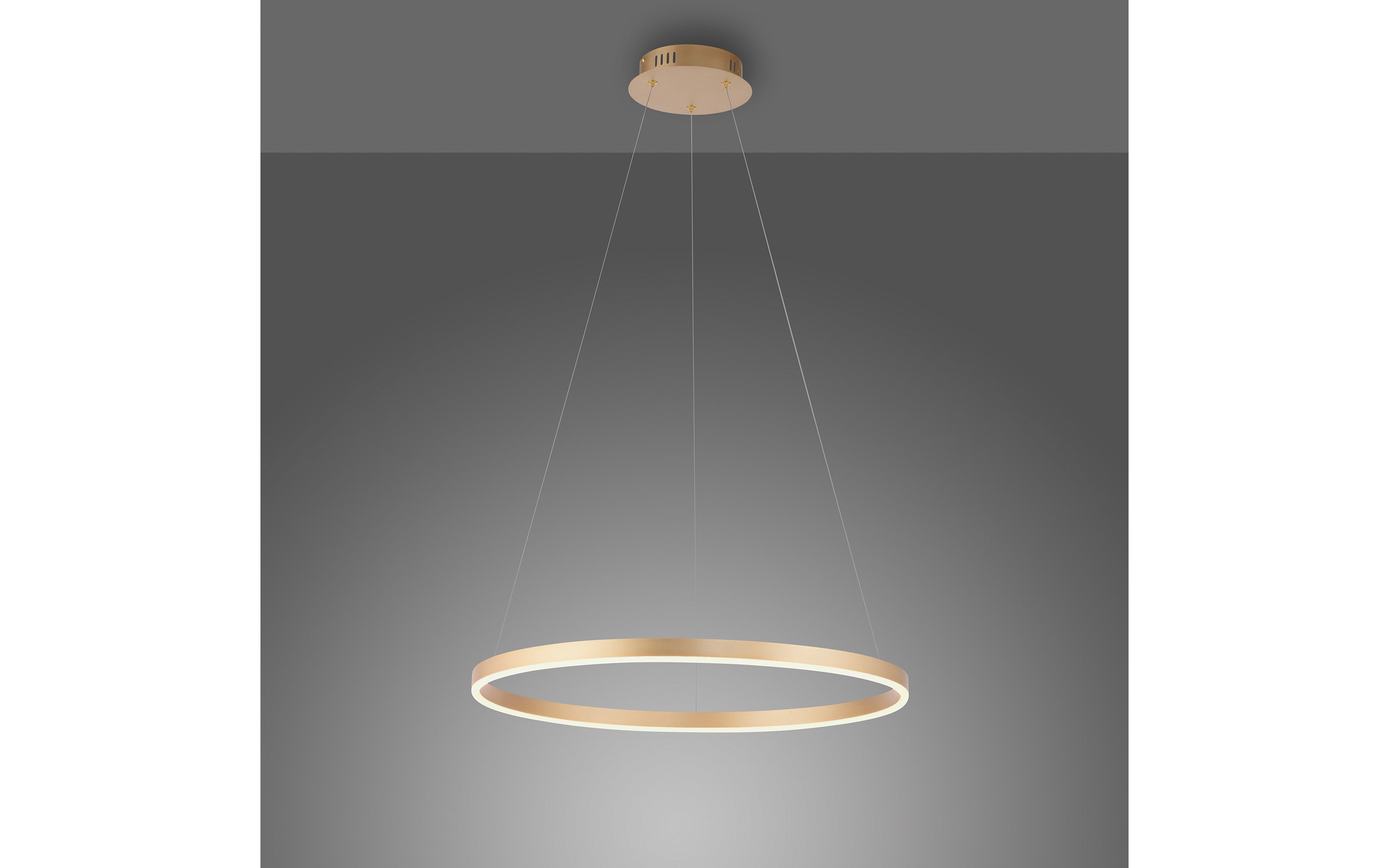 LED-Pendelleuchte Ritus, messing matt, 58,5 cm