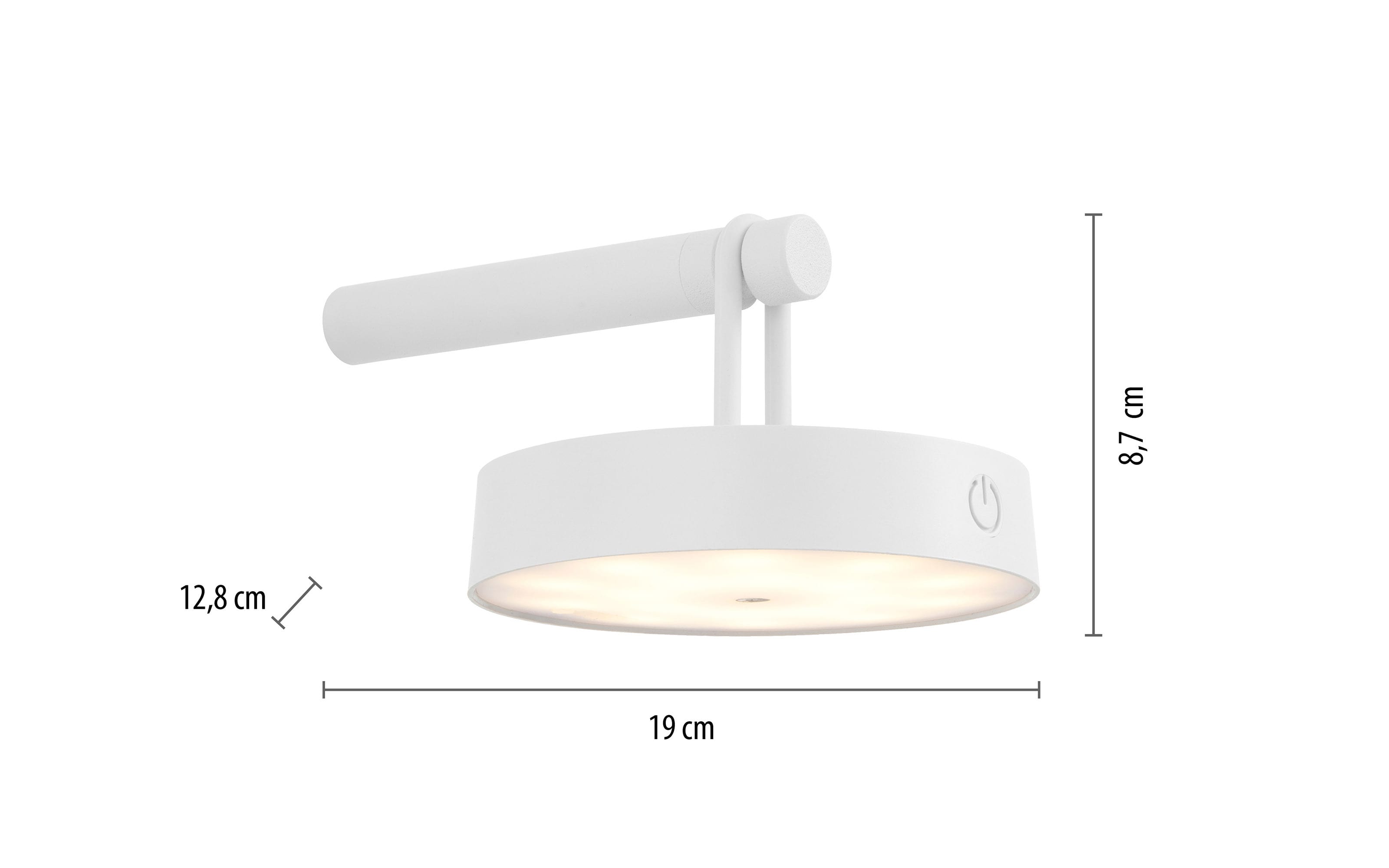 LED-Akkuwandleuchte Arma, weiß, inkl. Memoryfunktion 