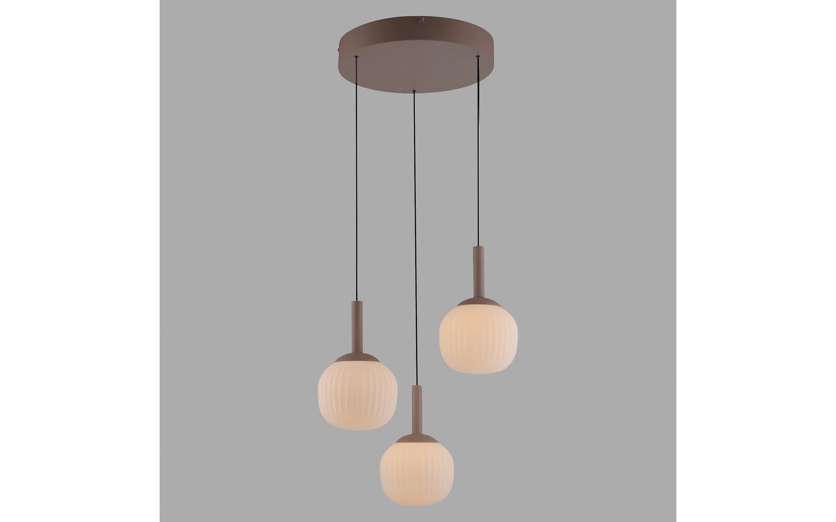 Pendelleuchte Nami, sandfarbig, 3-flammig, inkl. Comfort-Lift Funktion