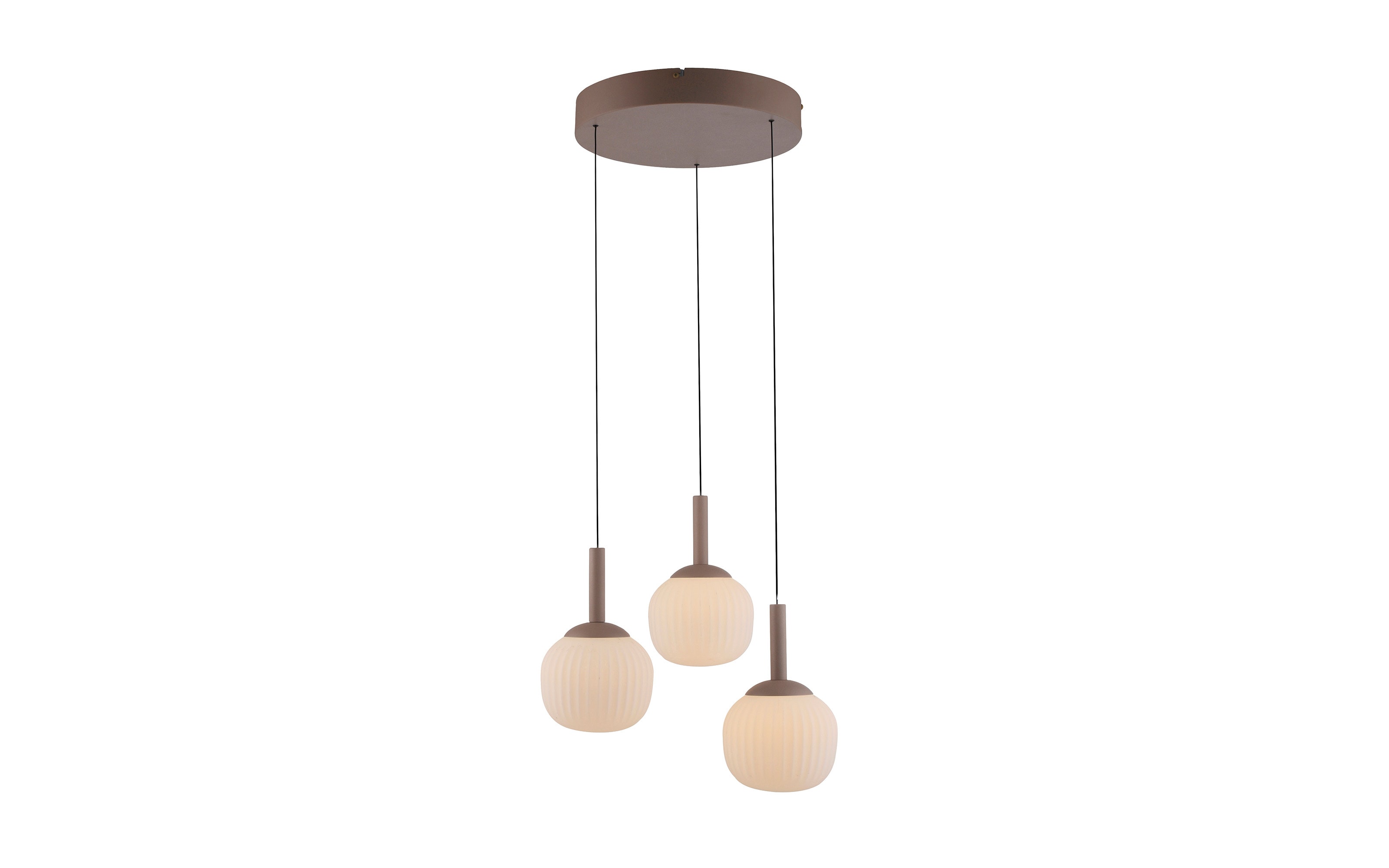 Pendelleuchte Nami, sandfarbig, 3-flammig, inkl. Comfort-Lift Funktion