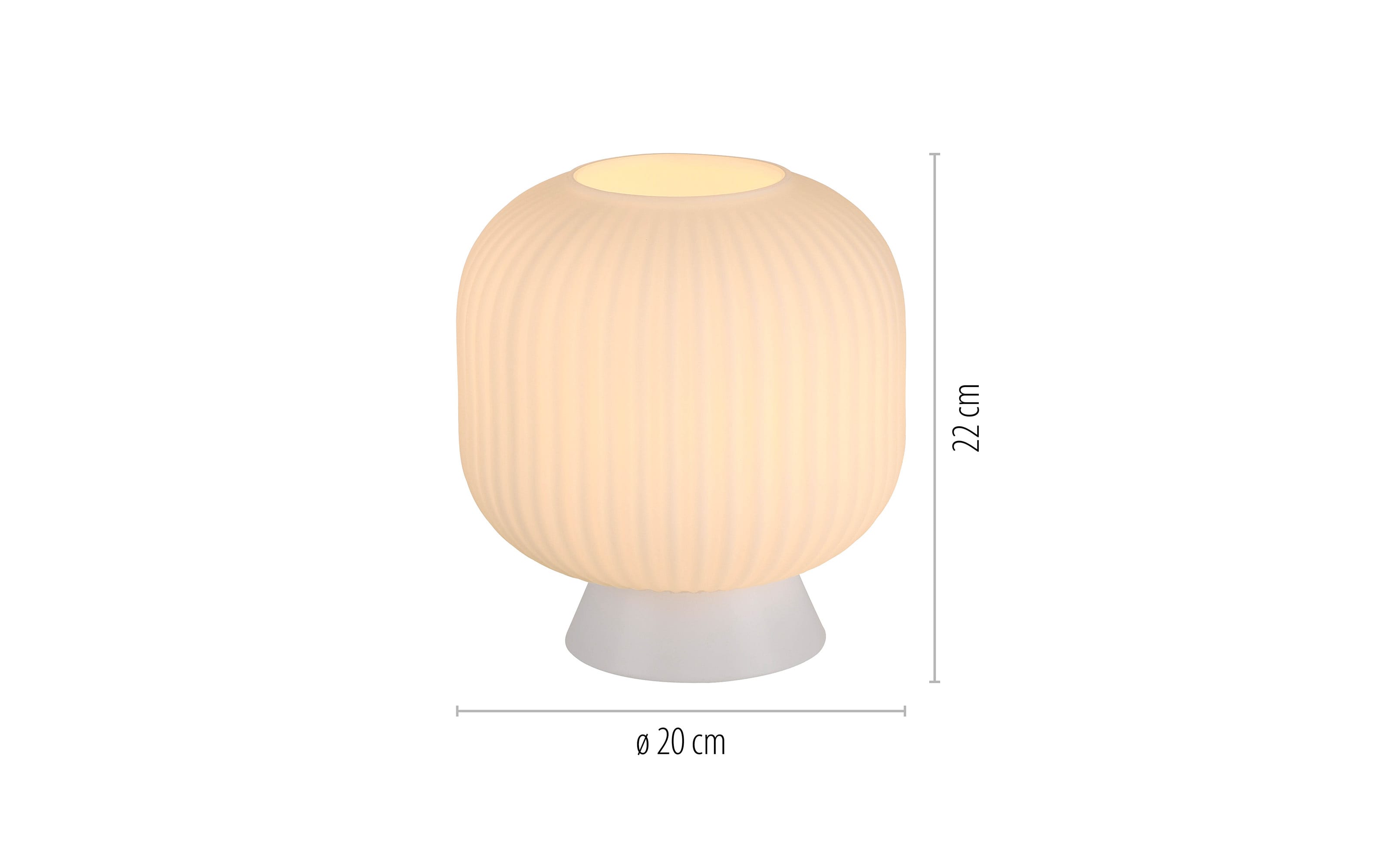 Tischleuchte Nami, weiß