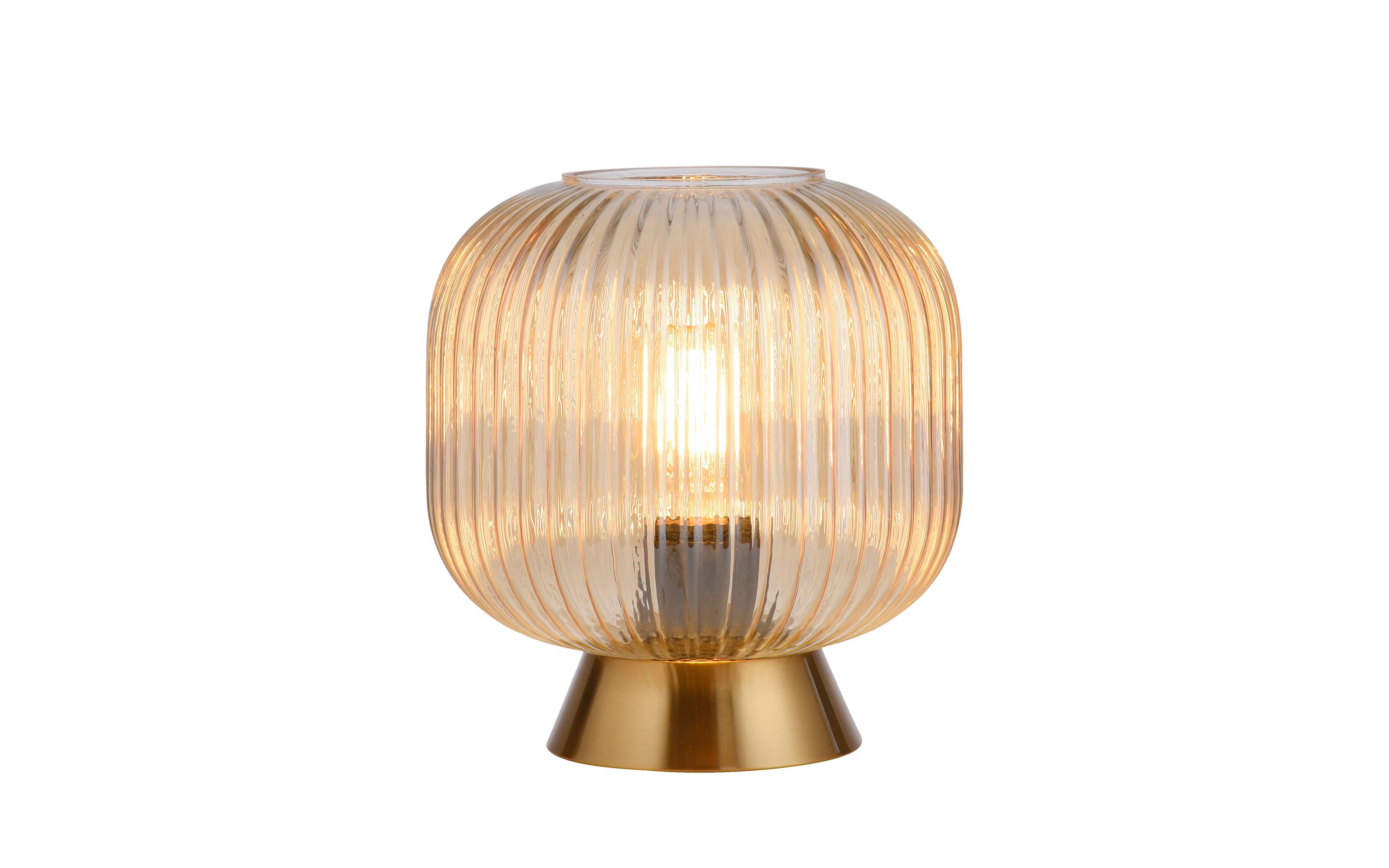 Tischleuchte Nami, amberfarbig