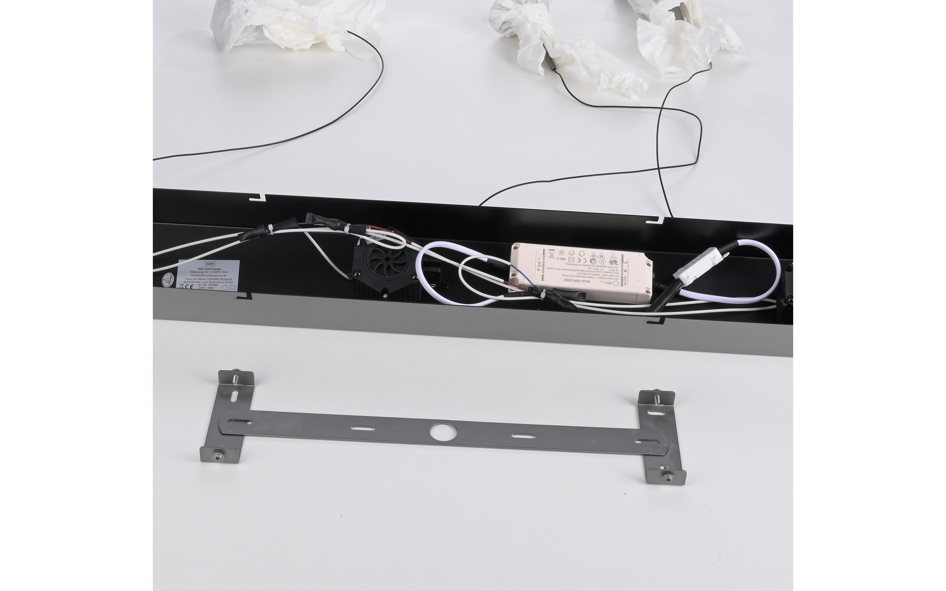 LED-Pendelleuchte Posh, grau, 3-flammig