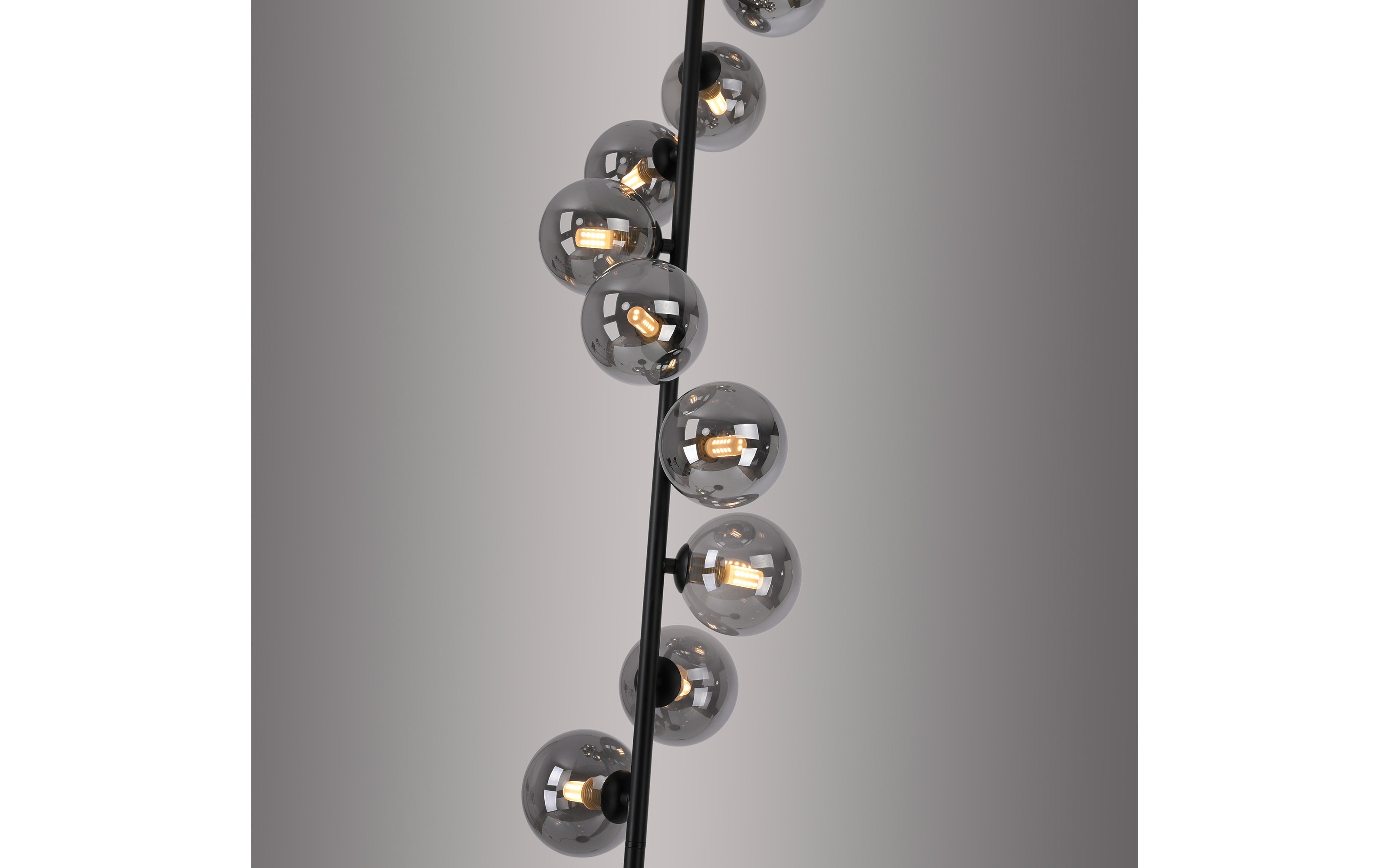 LED-Stehleuchte Dubai, schwarz/grau