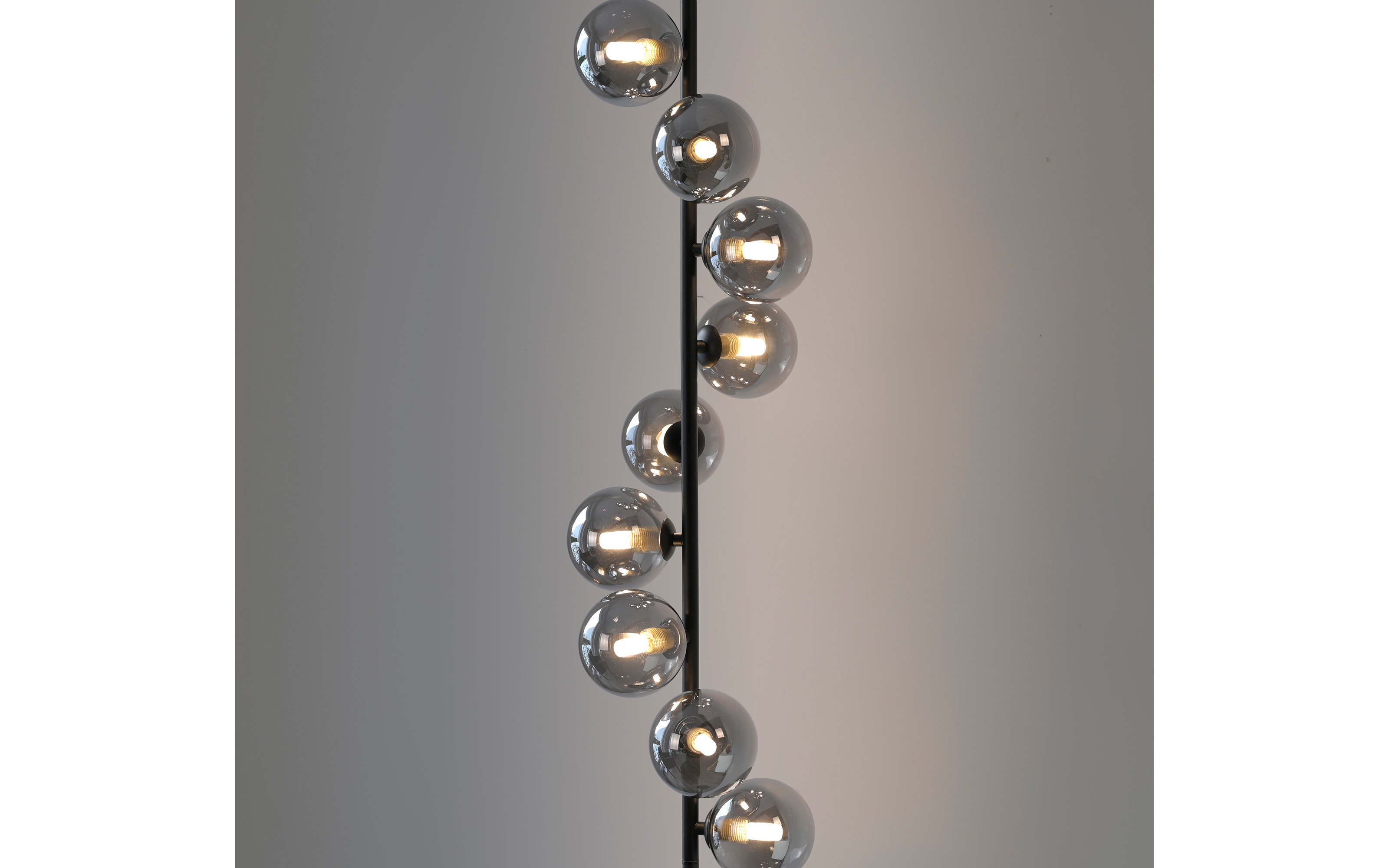 LED-Stehleuchte Dubai, schwarz/grau